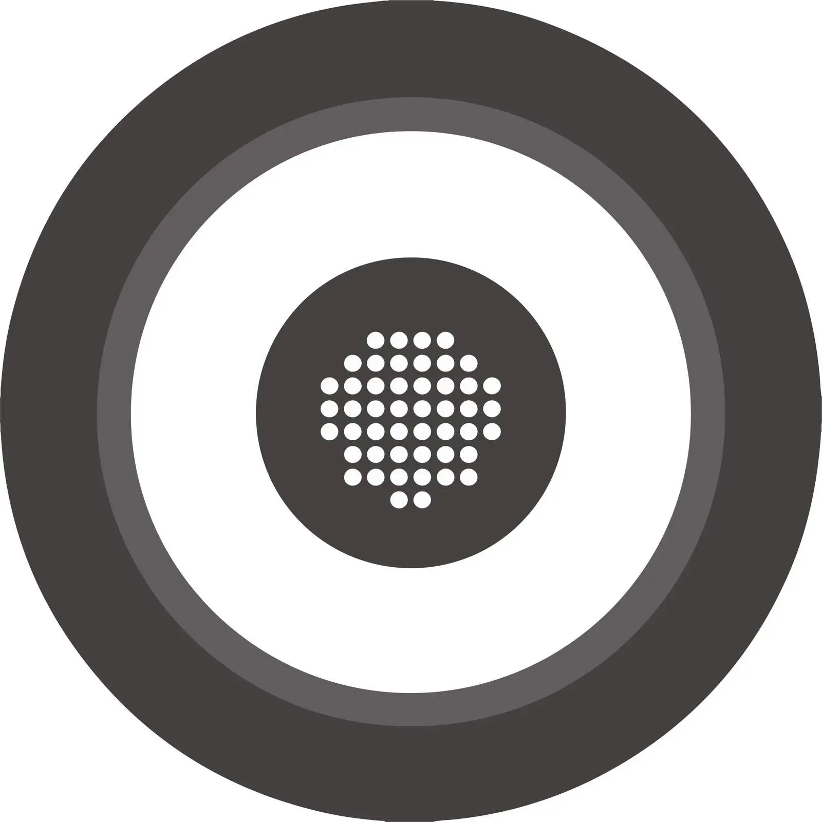 Monochrome Record Icon — free download from Dotvec