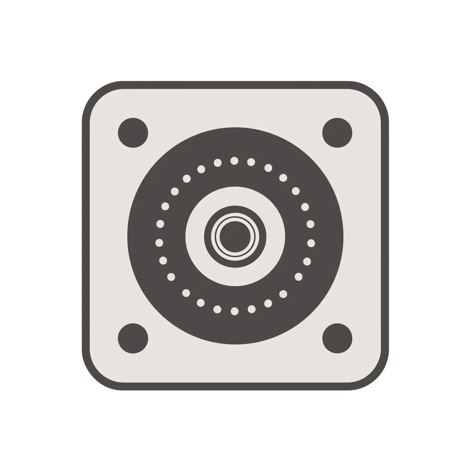 Monoline Record Icon Design — free download from Dotvec