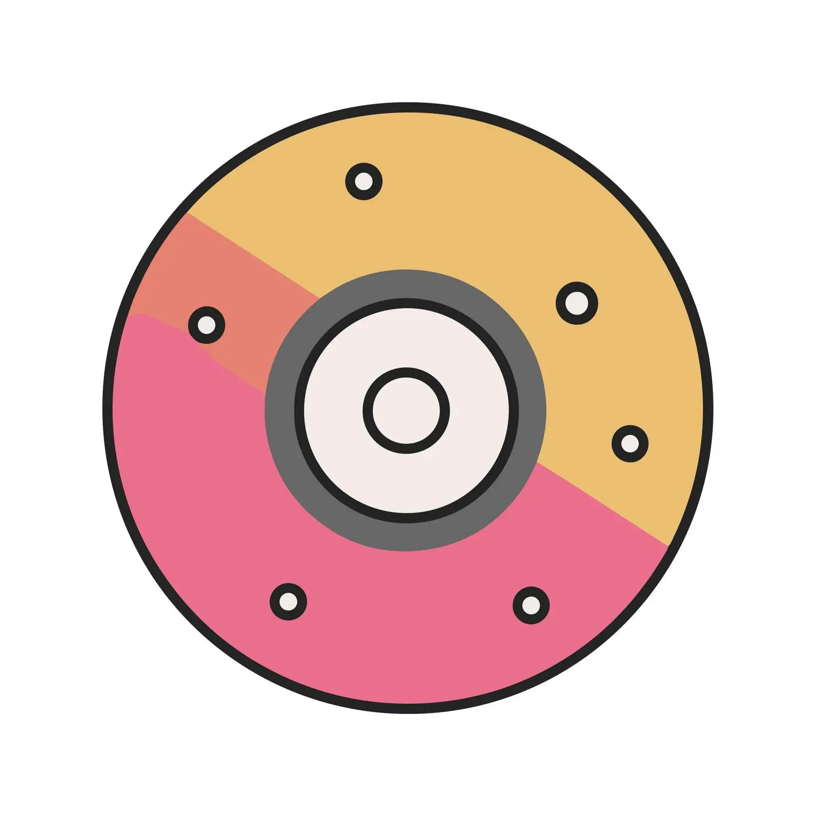 Record Flat Icon Design — free download from Dotvec