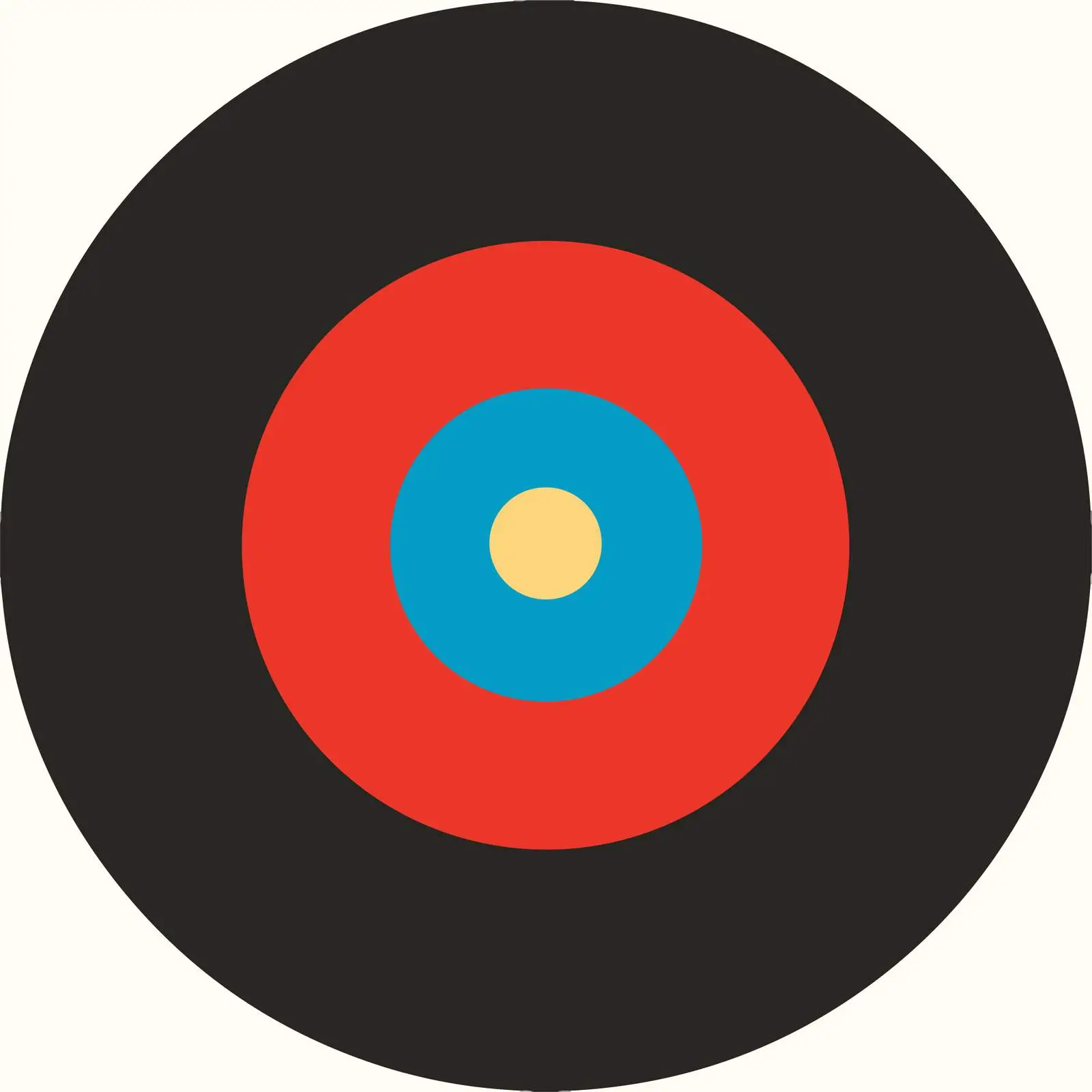 High-Contrast Record Icon — free download from Dotvec