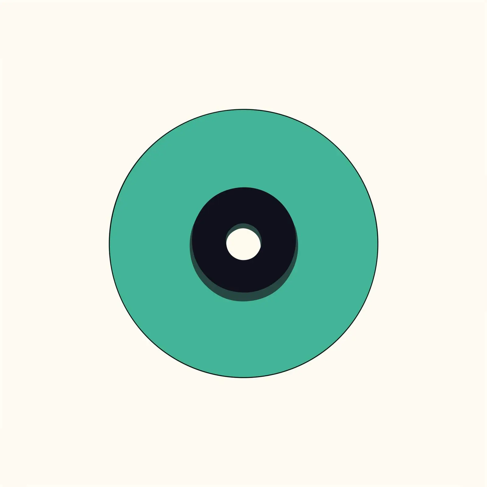 Minimal Record Icon Design — free download from Dotvec