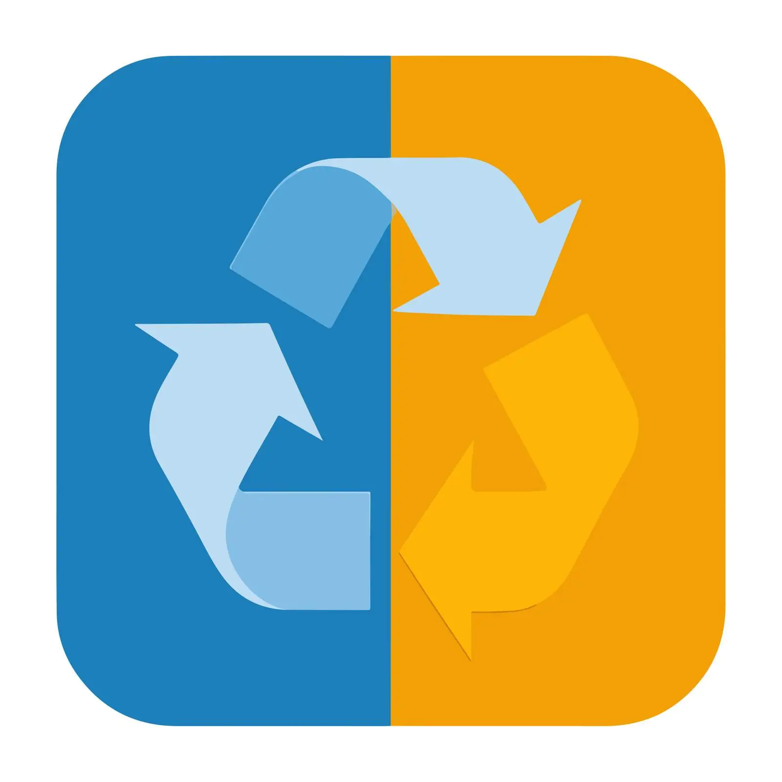 Recycle Icon Flat Design — free download from Dotvec