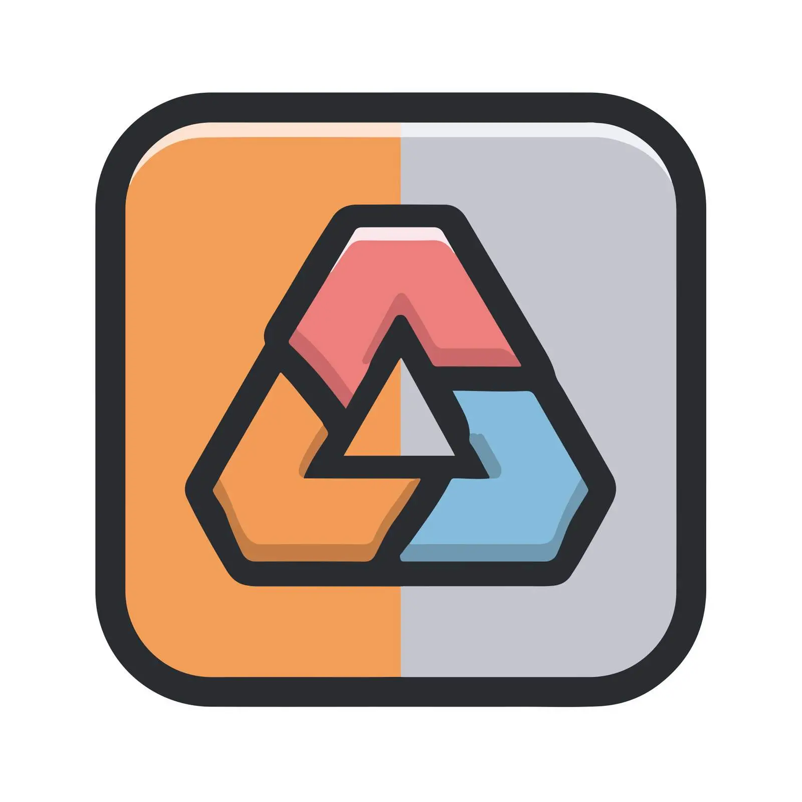 Recycle Icon Monoline Design — free download from Dotvec