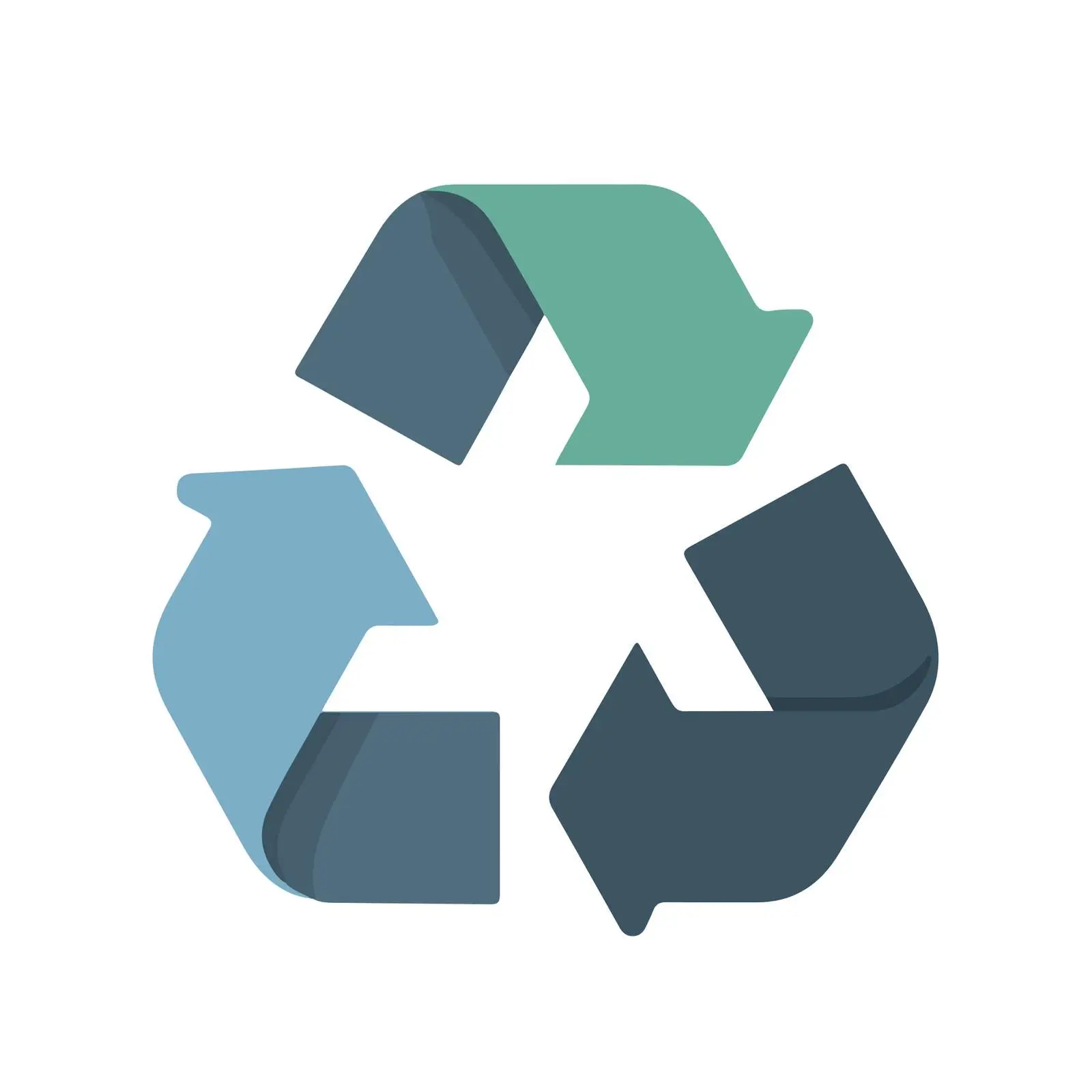 Recycle Icon in Flat Design — free download from Dotvec