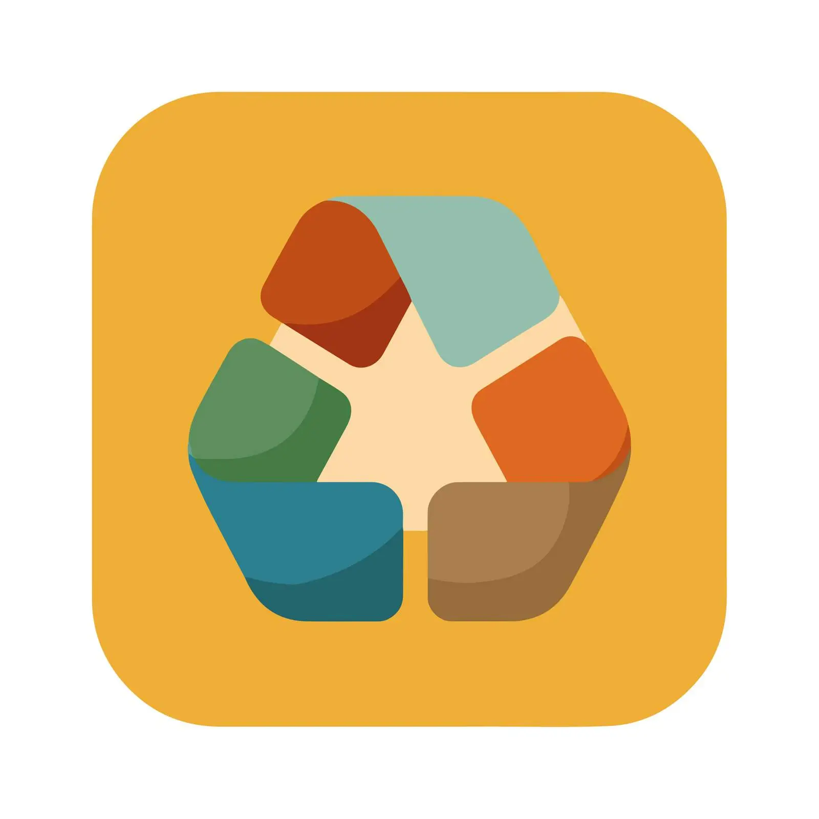 Recycle Icon in Flat Design — free download from Dotvec