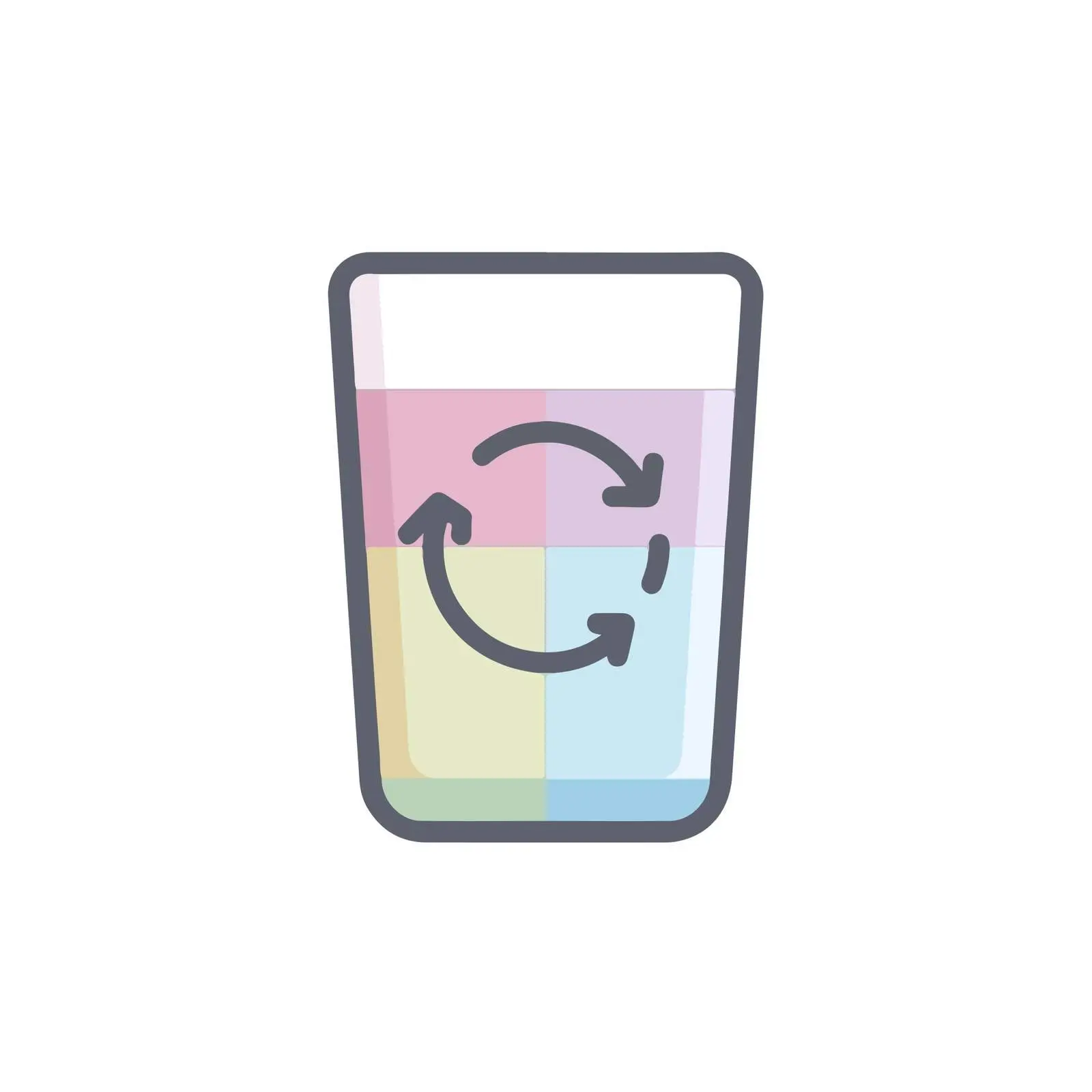 Minimalist Refresh Icon in Pastel Colors — free download from Dotvec