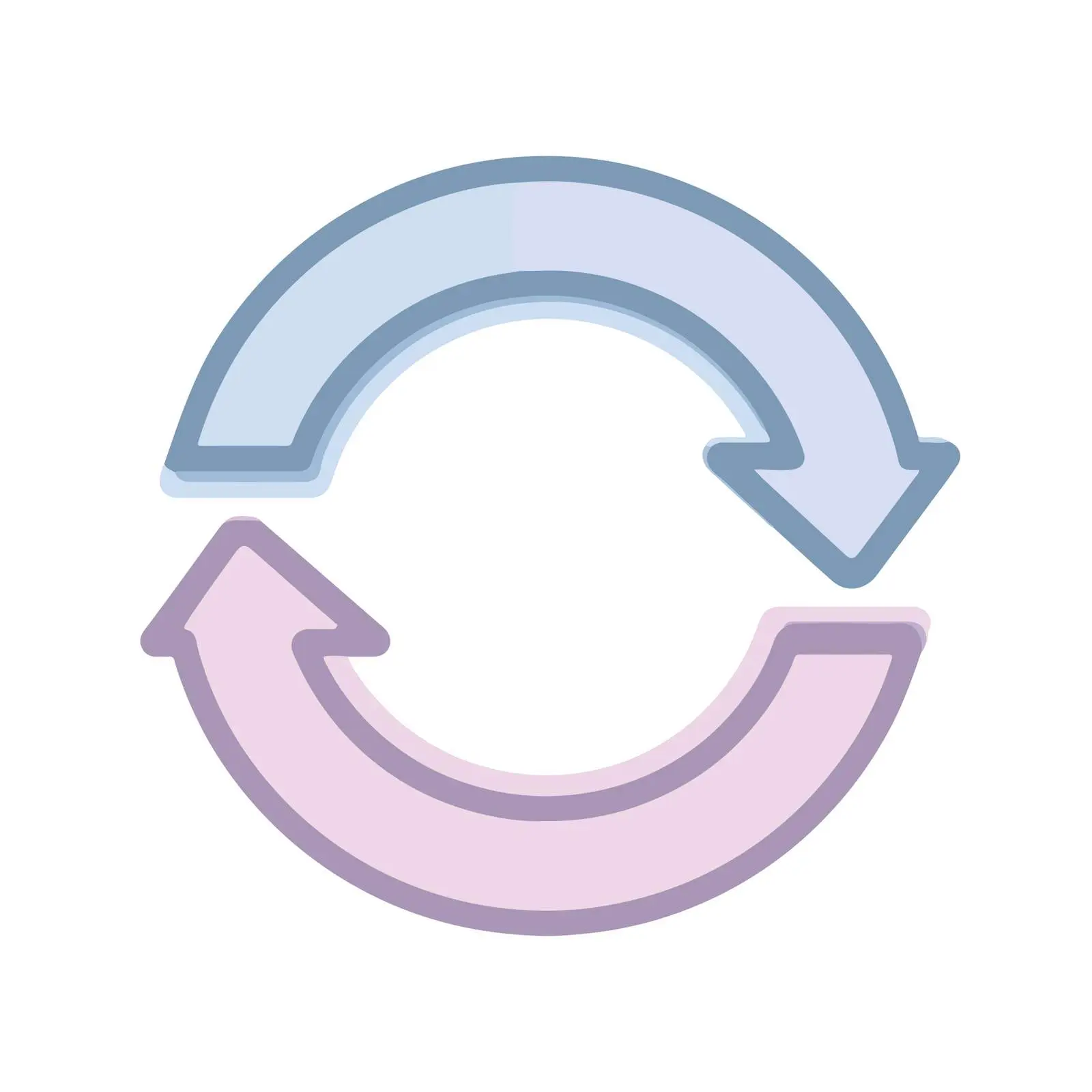 Minimalist Refresh Icon in Pastel Colors — free download from Dotvec