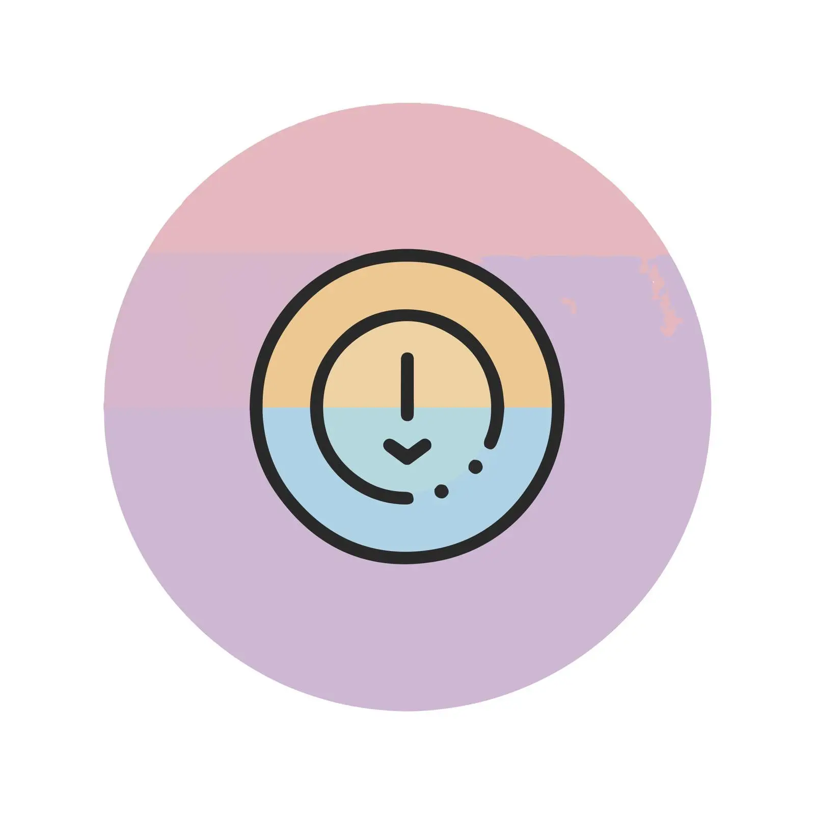 Flat Refresh Icon in Pastel Colors — free download from Dotvec
