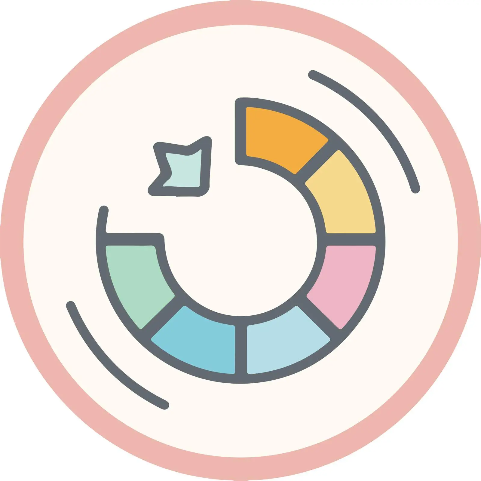 Refresh Icon in Pastel Colors — free download from Dotvec