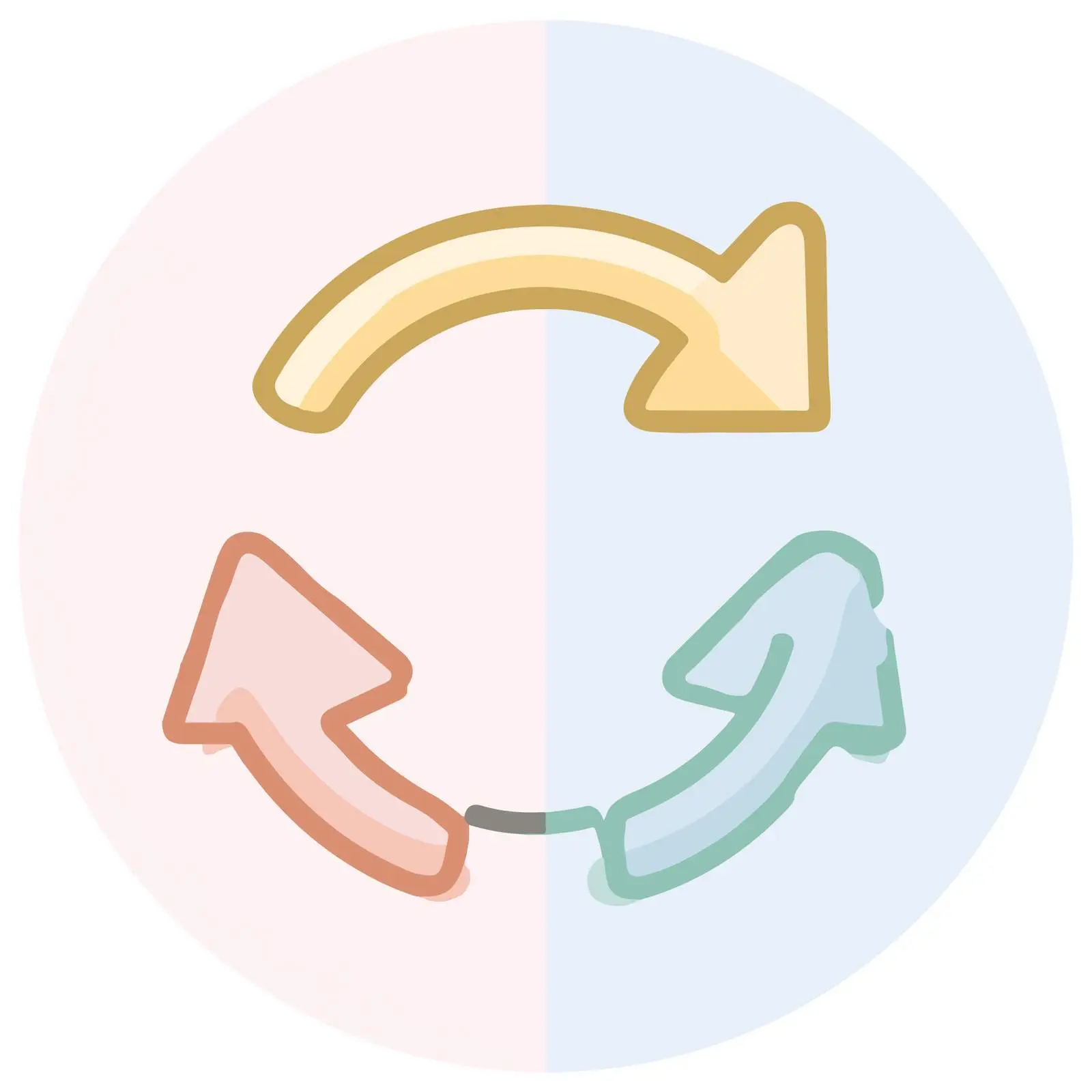 Refresh Icon - Ultra-minimal Pastel Design — free download from Dotvec