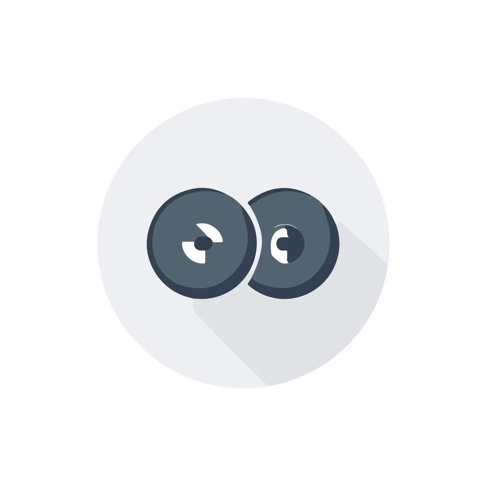 Rewind Icon Flat Design Clean UI — free download from Dotvec