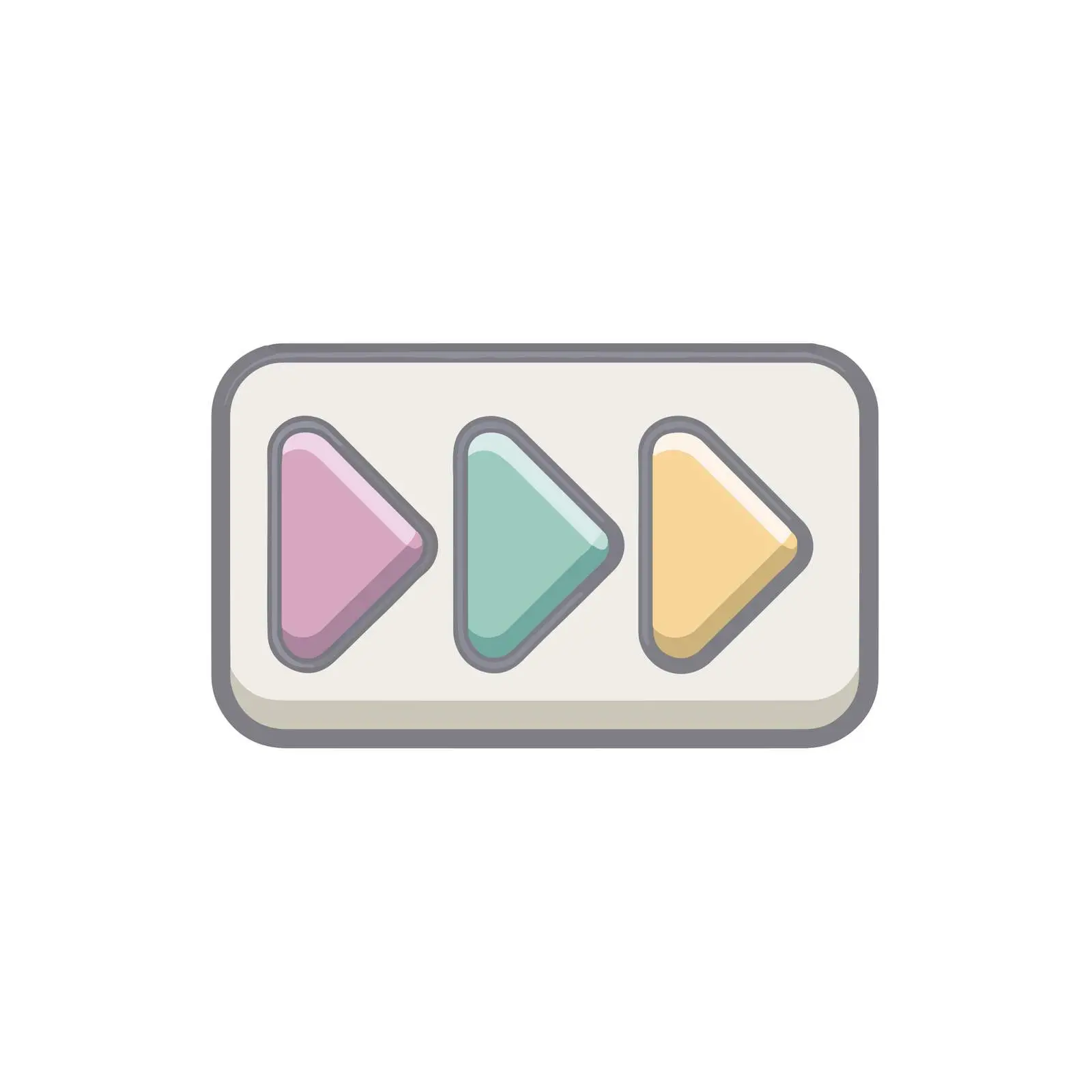Rewind Geometric Icon — free download from Dotvec