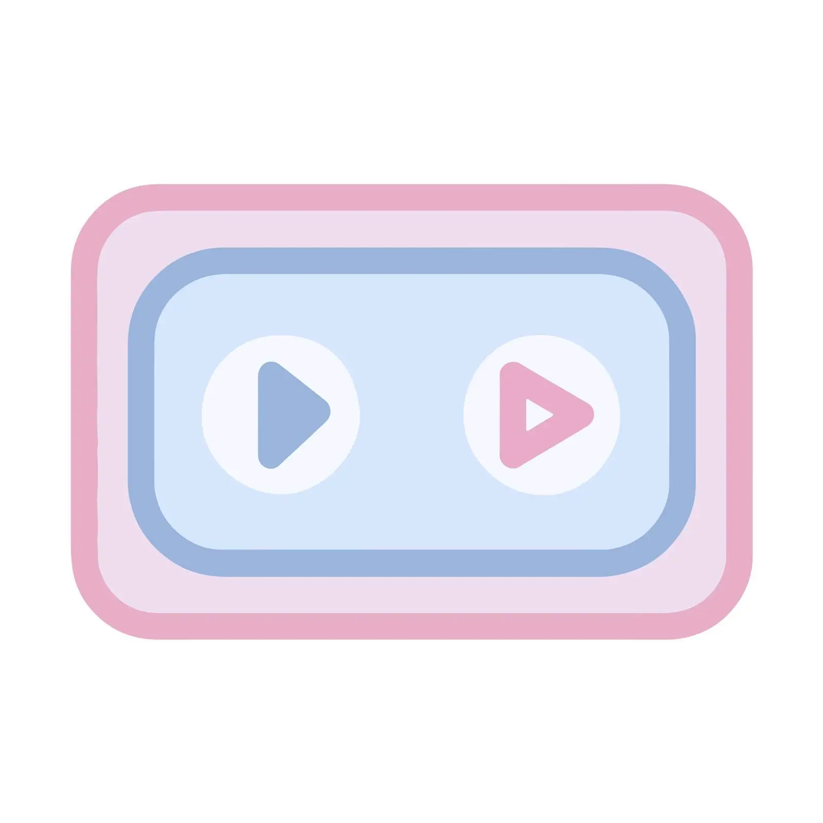Rewind Icon Flat Design in Pastel — free download from Dotvec