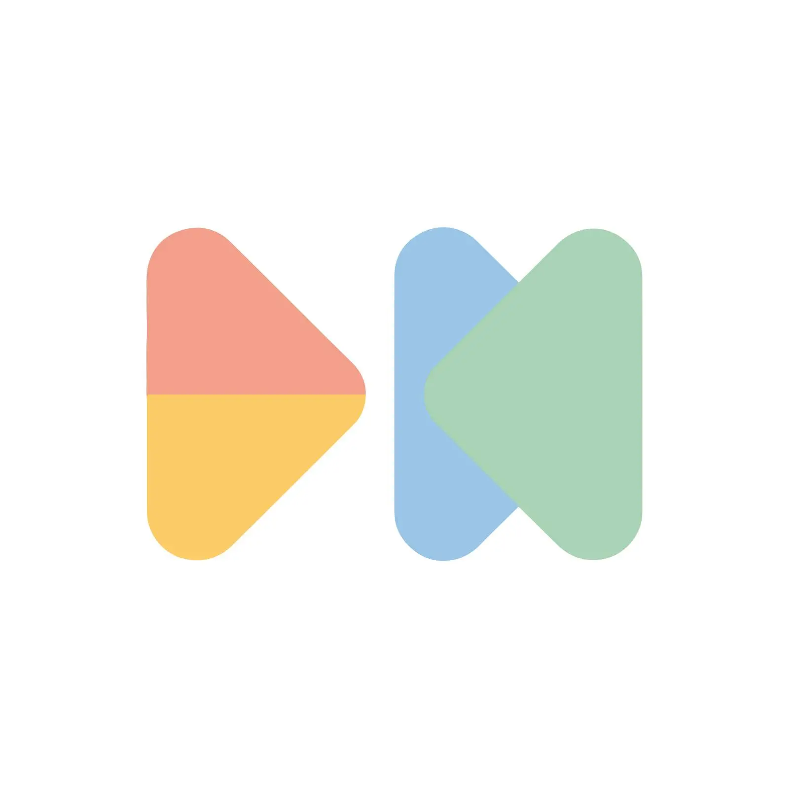 Rewind Icon in Flat Pastel Colors — free download from Dotvec