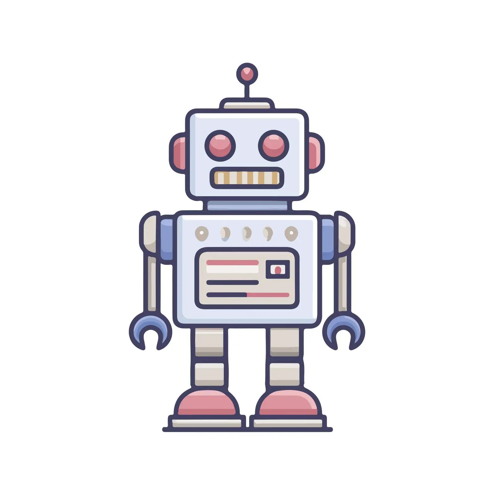 Robot icon for modern interfaces — free download from Dotvec