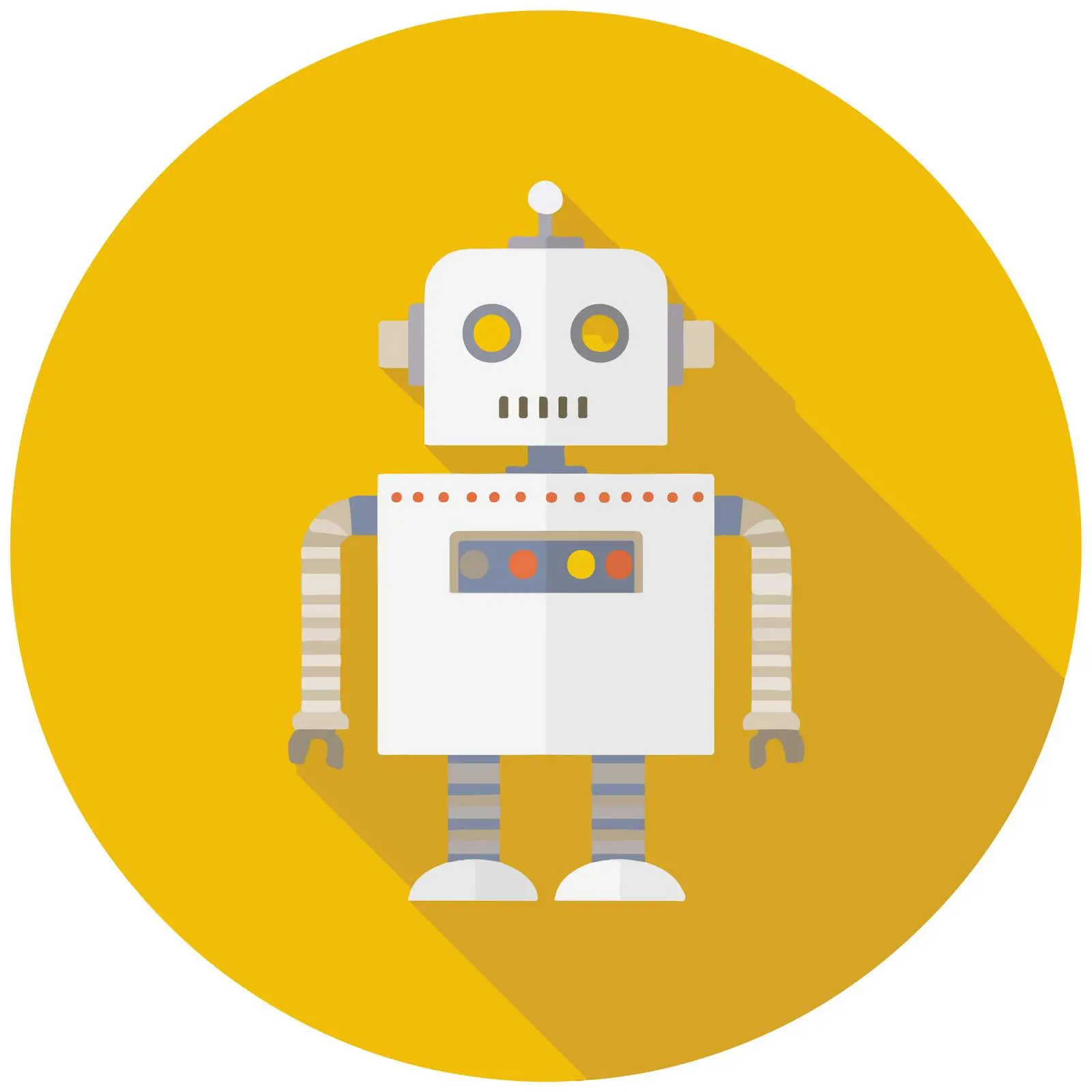Robot Icon Vector Mono-color Palette — free download from Dotvec