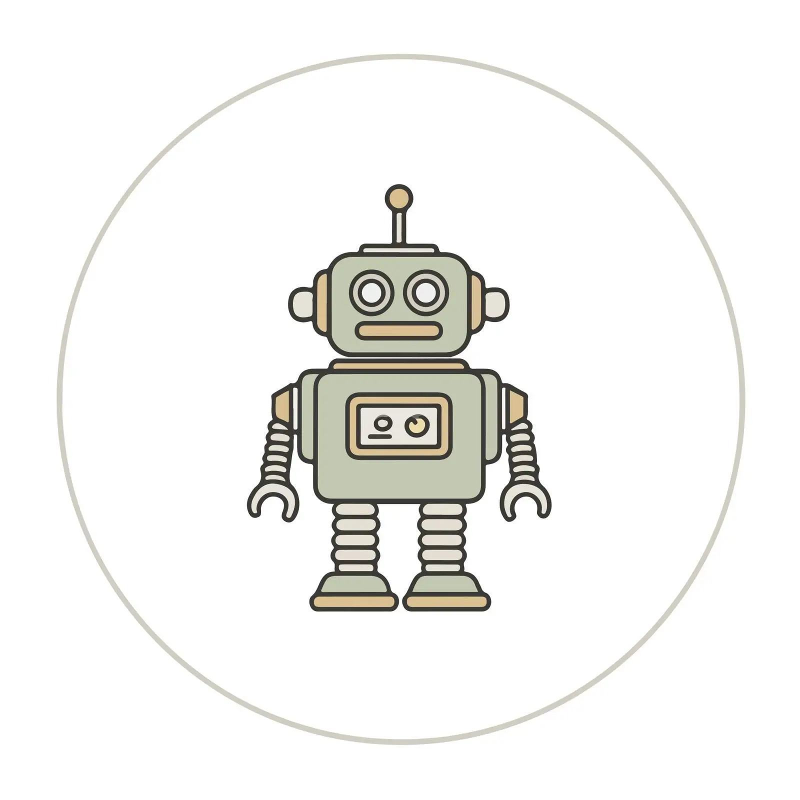 Robot Monoline Icon — free download from Dotvec