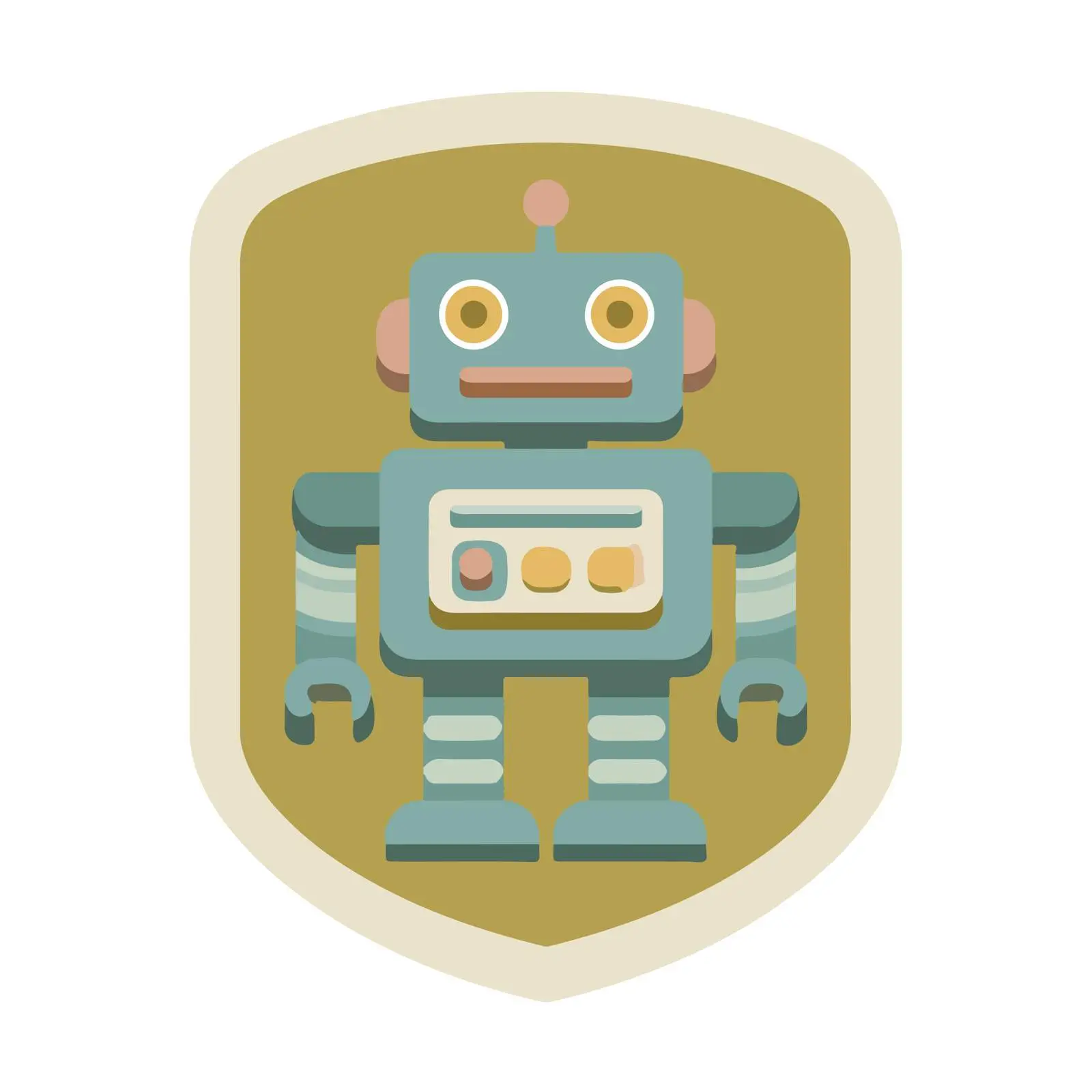 Geometric Robot Icon — free download from Dotvec