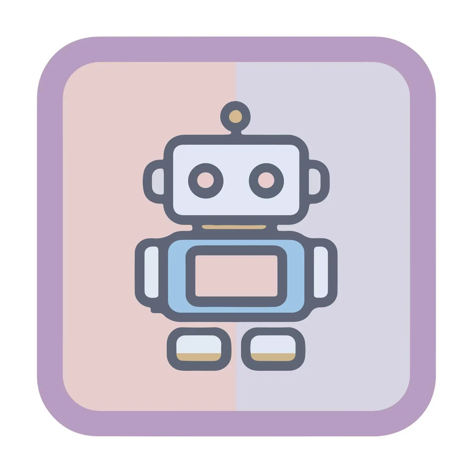 Minimal Robot Icon Design — free download from Dotvec