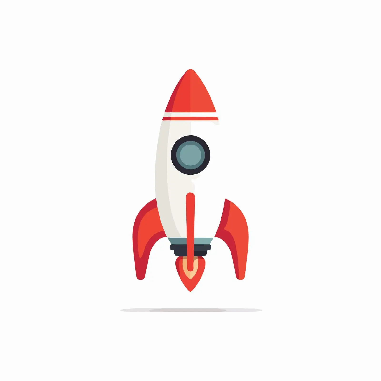 Rocket Icon Flat Design — free download from Dotvec