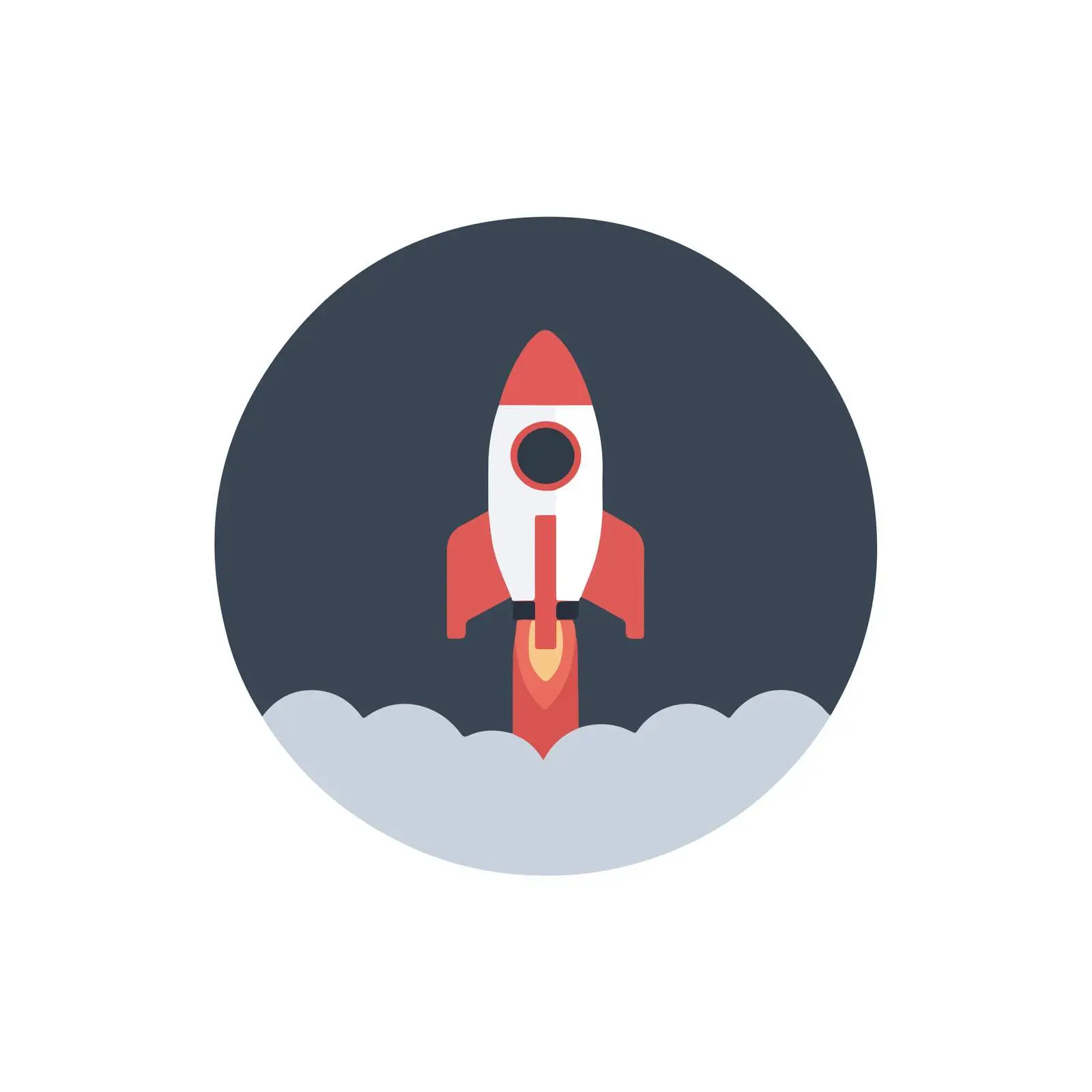 Rocket Launch Icon Design — free download from Dotvec
