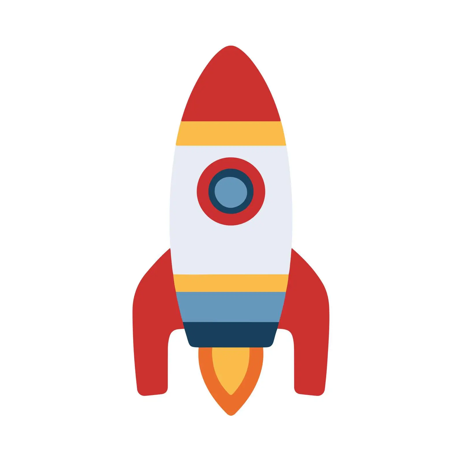 Rocket Minimalist Flat Icon — free download from Dotvec