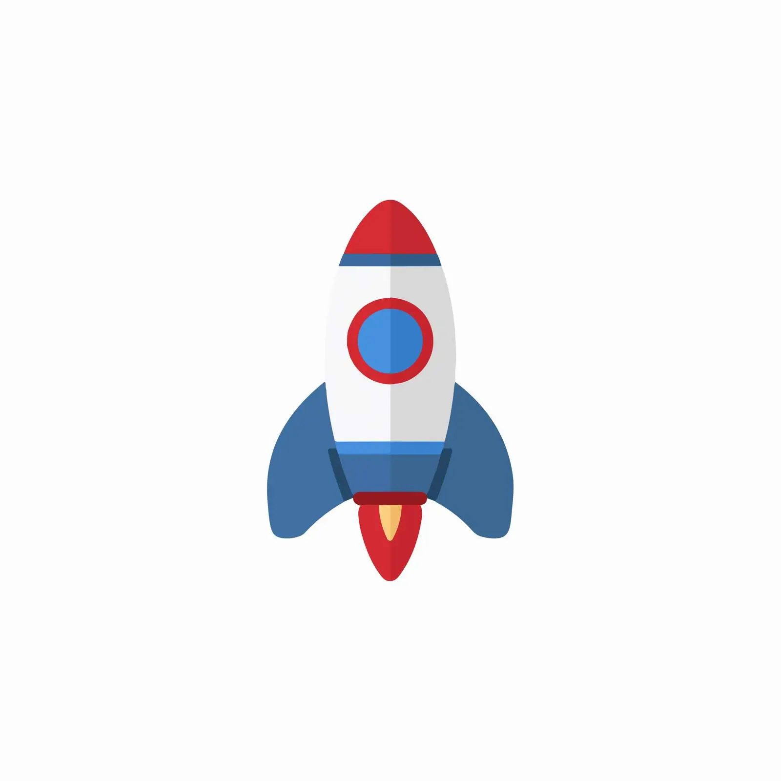 Rocket Icon Flat Design — free download from Dotvec