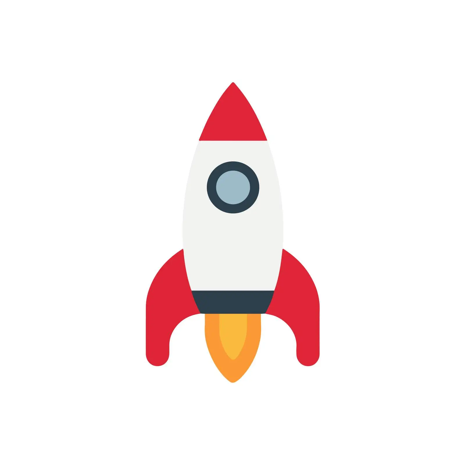 Rocket Flat Icon Design — free download from Dotvec