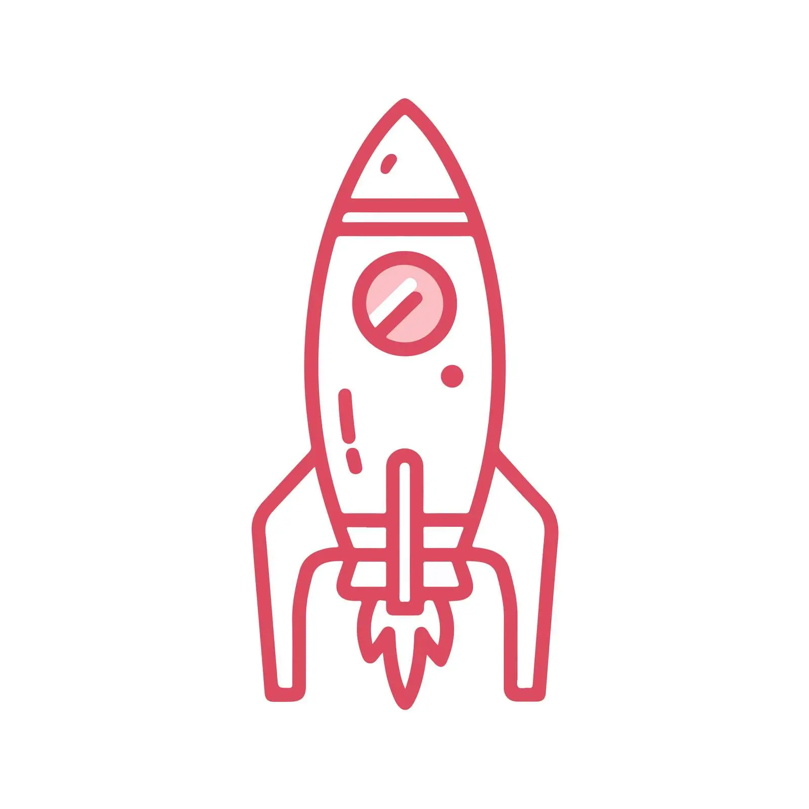 Rocket Monoline Icon — free download from Dotvec