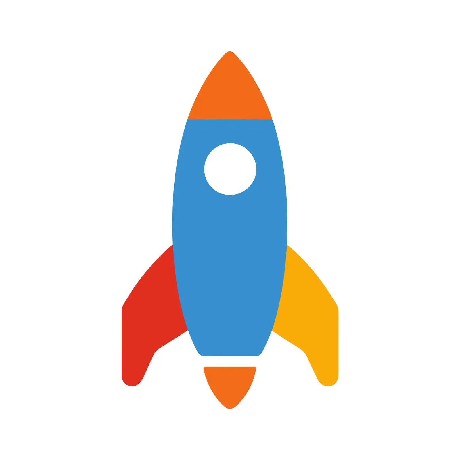 Rocket Geometric Icon Design — free download from Dotvec