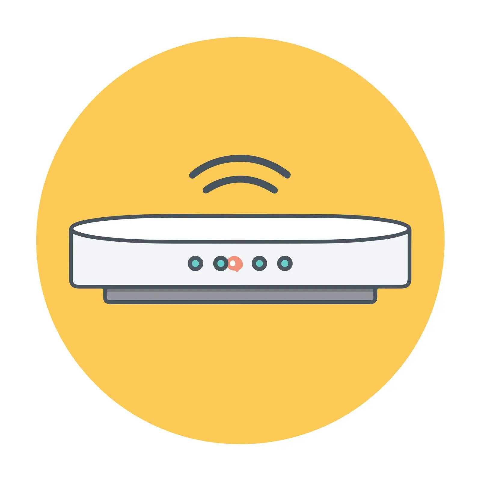 Router Flat Vector Icon — free download from Dotvec