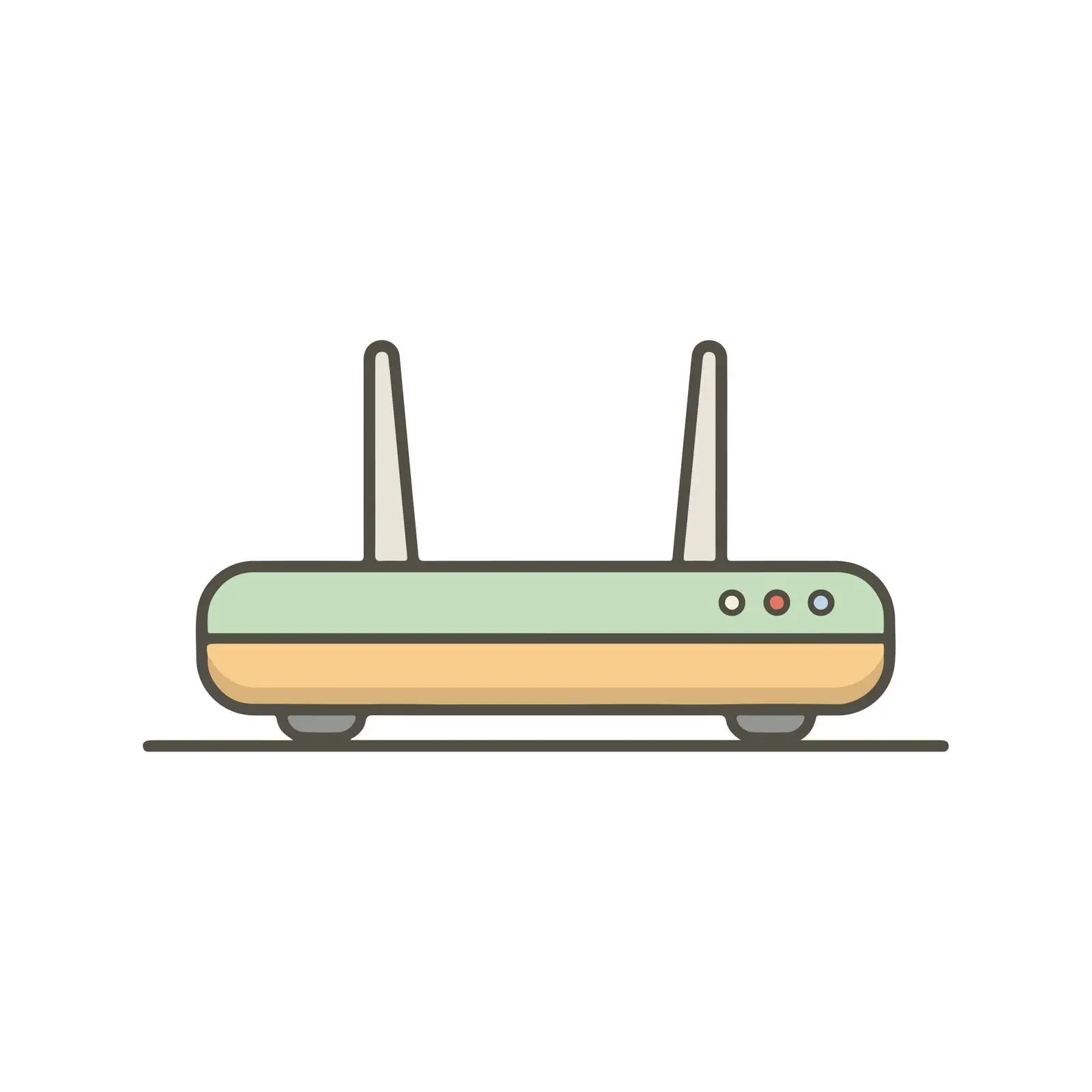 Router Icon Flat Design — free download from Dotvec