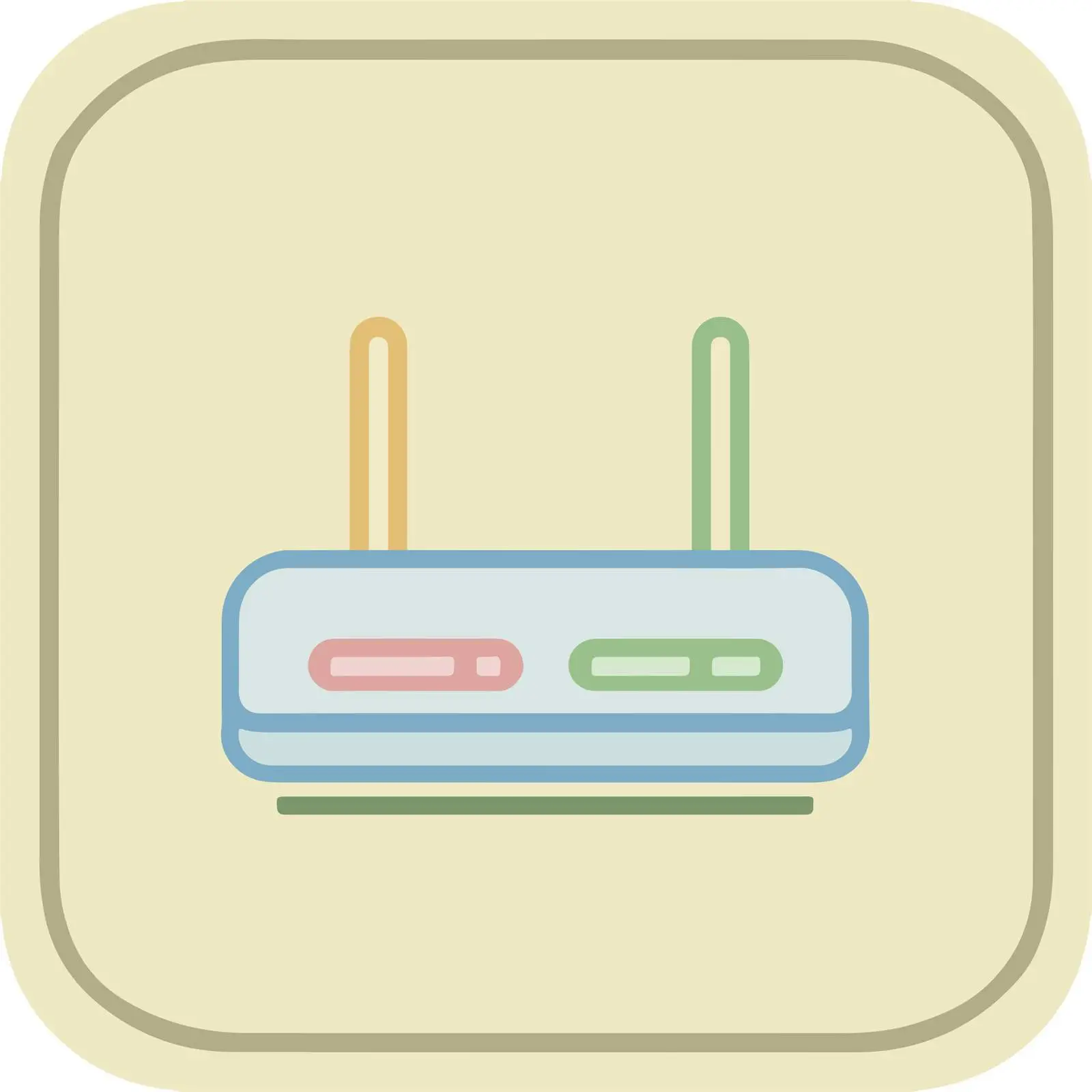 Router Flat Icon Pastel Colors – free router image from Dotvec