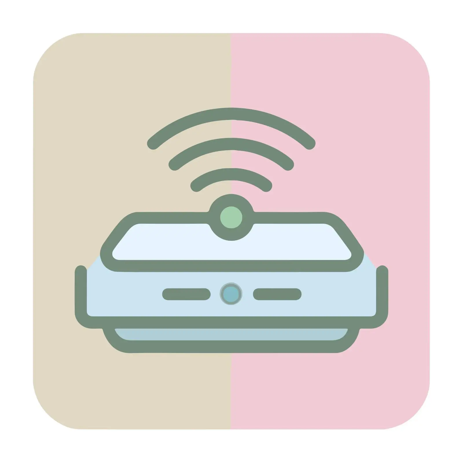 Router Flat Icon Design Pastel Colors – free router image from Dotvec