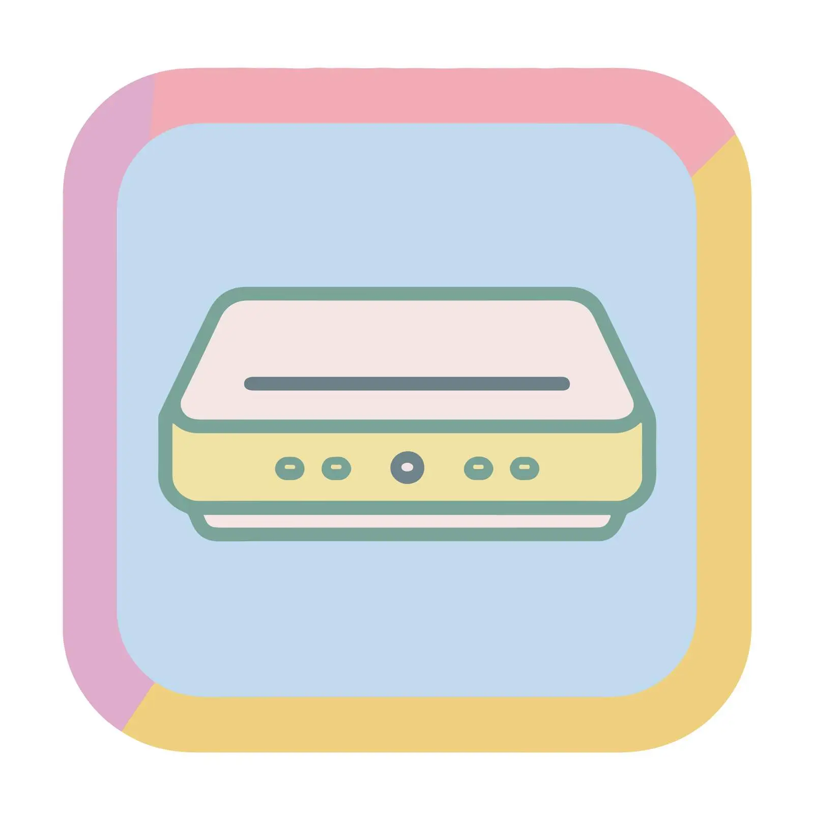 Router Flat Design Icon – free router image from Dotvec