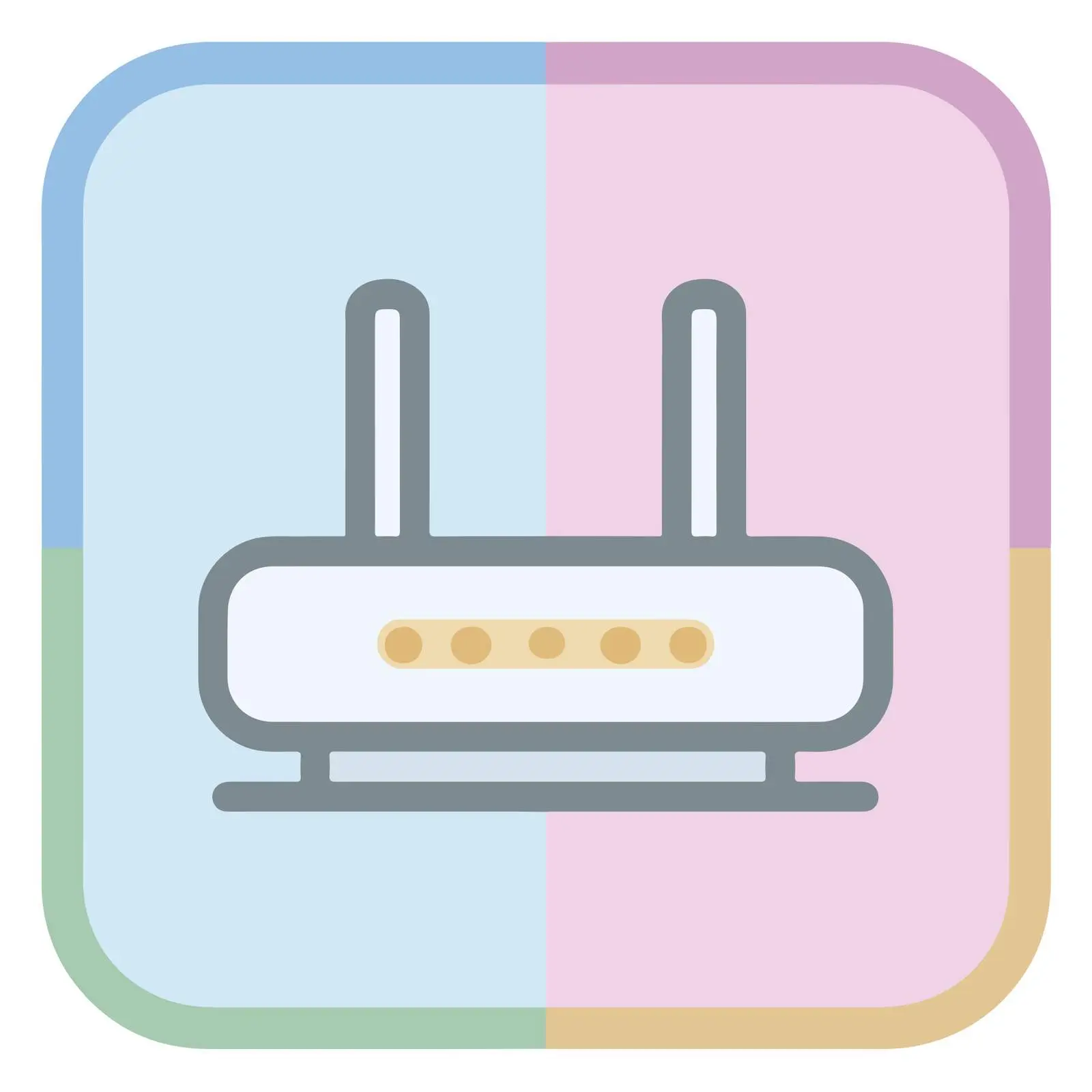 Router Flat Icon Design Usage – free router image from Dotvec