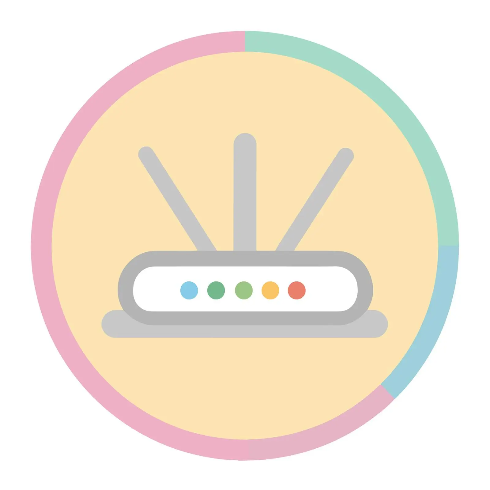 Router Flat Design Icon – free router image from Dotvec