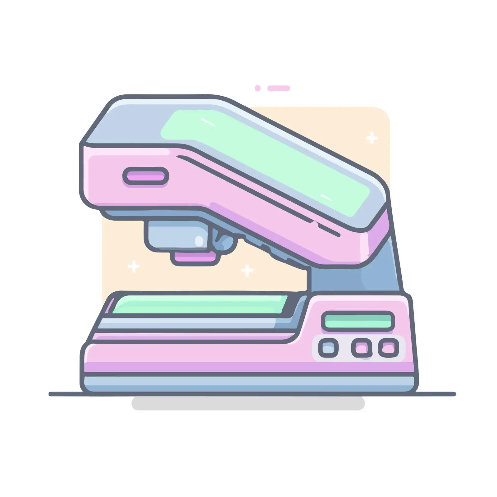 Scanner Simple Geometric Mono-color Flat Icon — free download from Dotvec