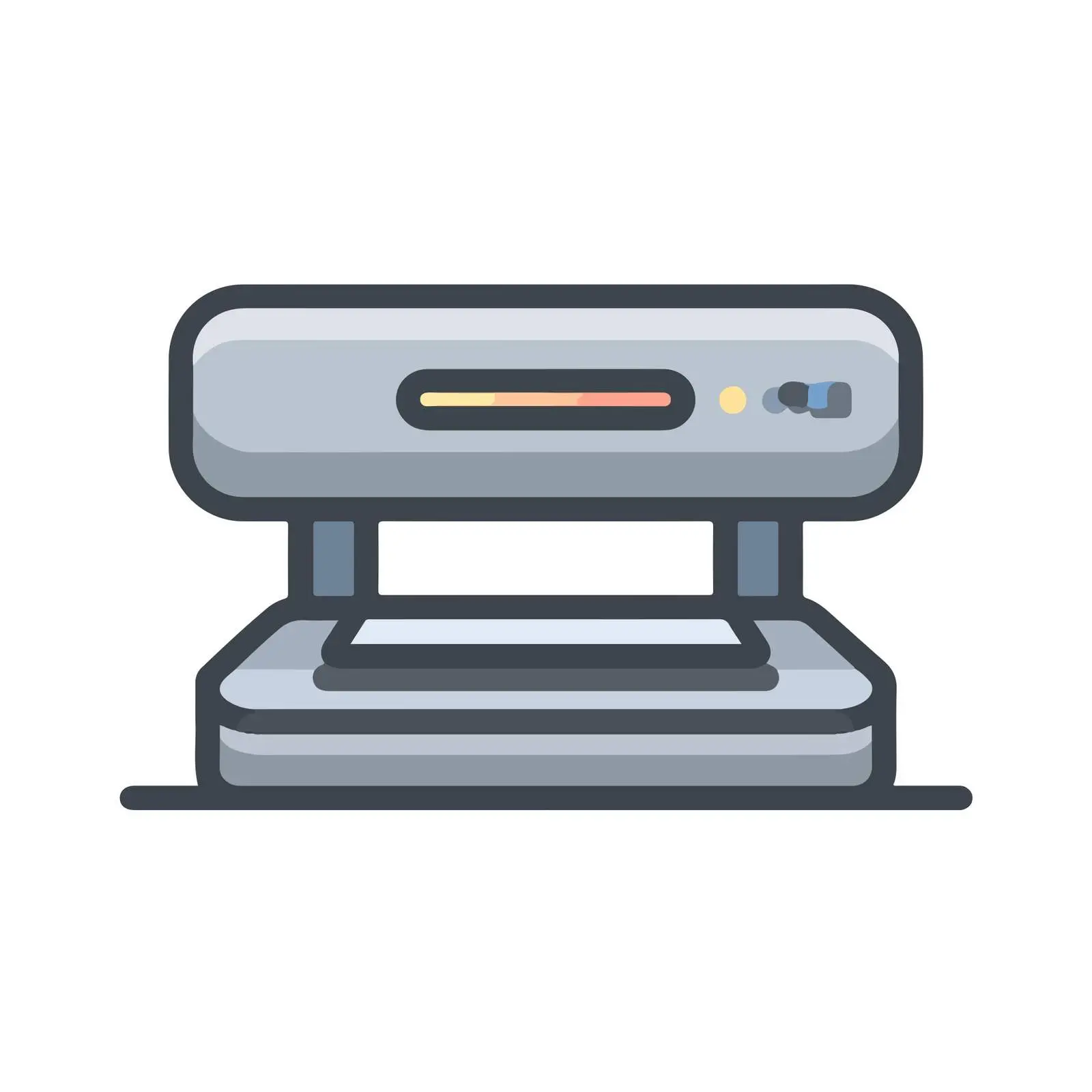 Scanner Geometric Mono-color Icon — free download from Dotvec