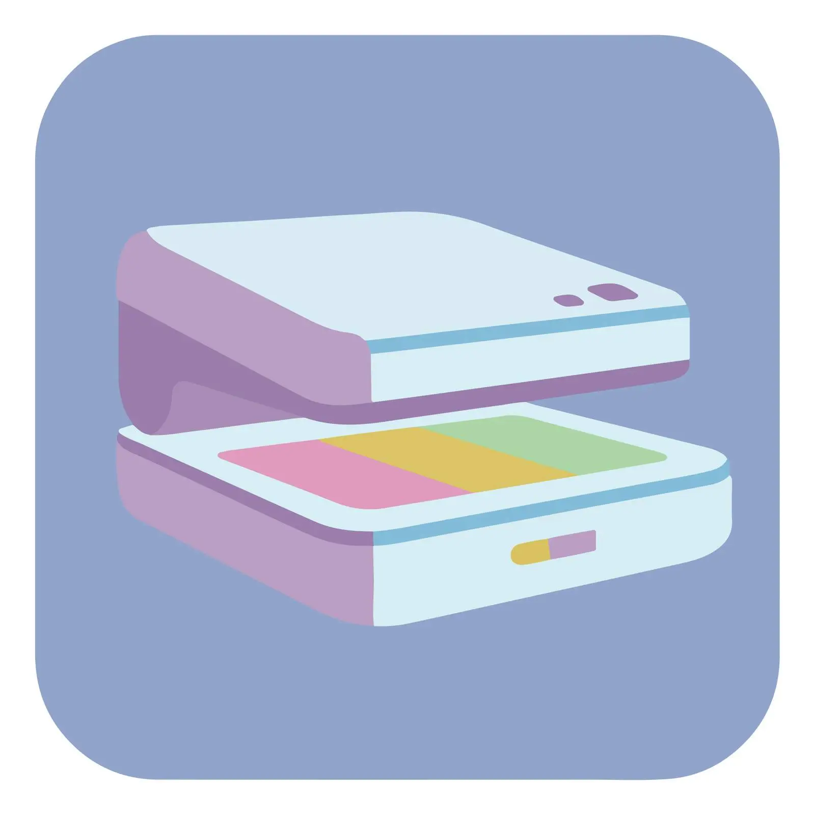 Scanner Icon Flat Design Pastel Colors — free download from Dotvec