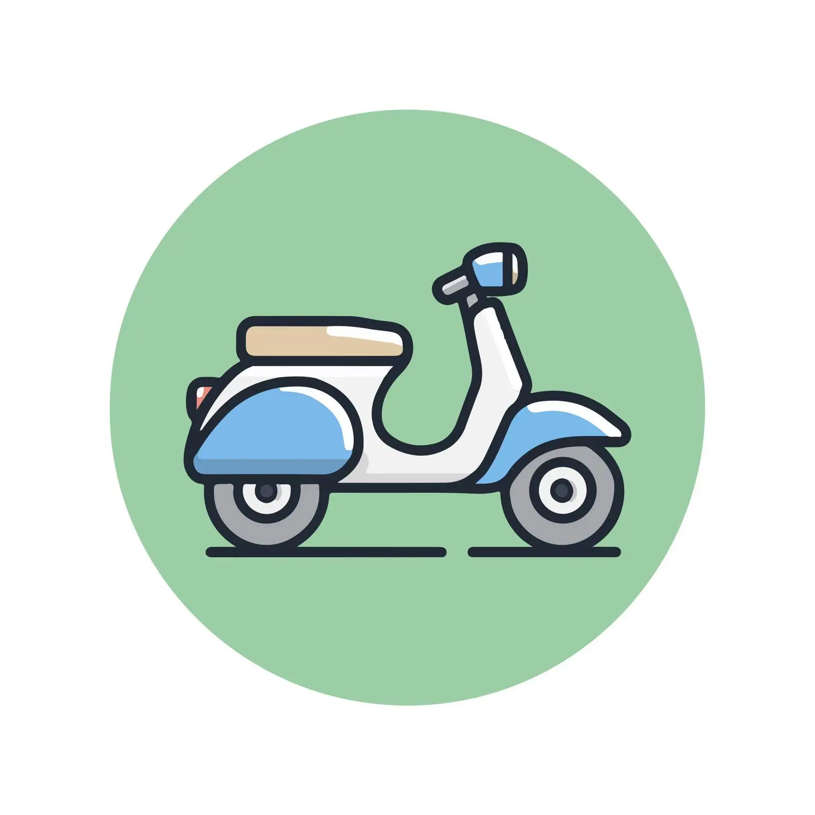 Scooter Clean UI Icon — free download from Dotvec