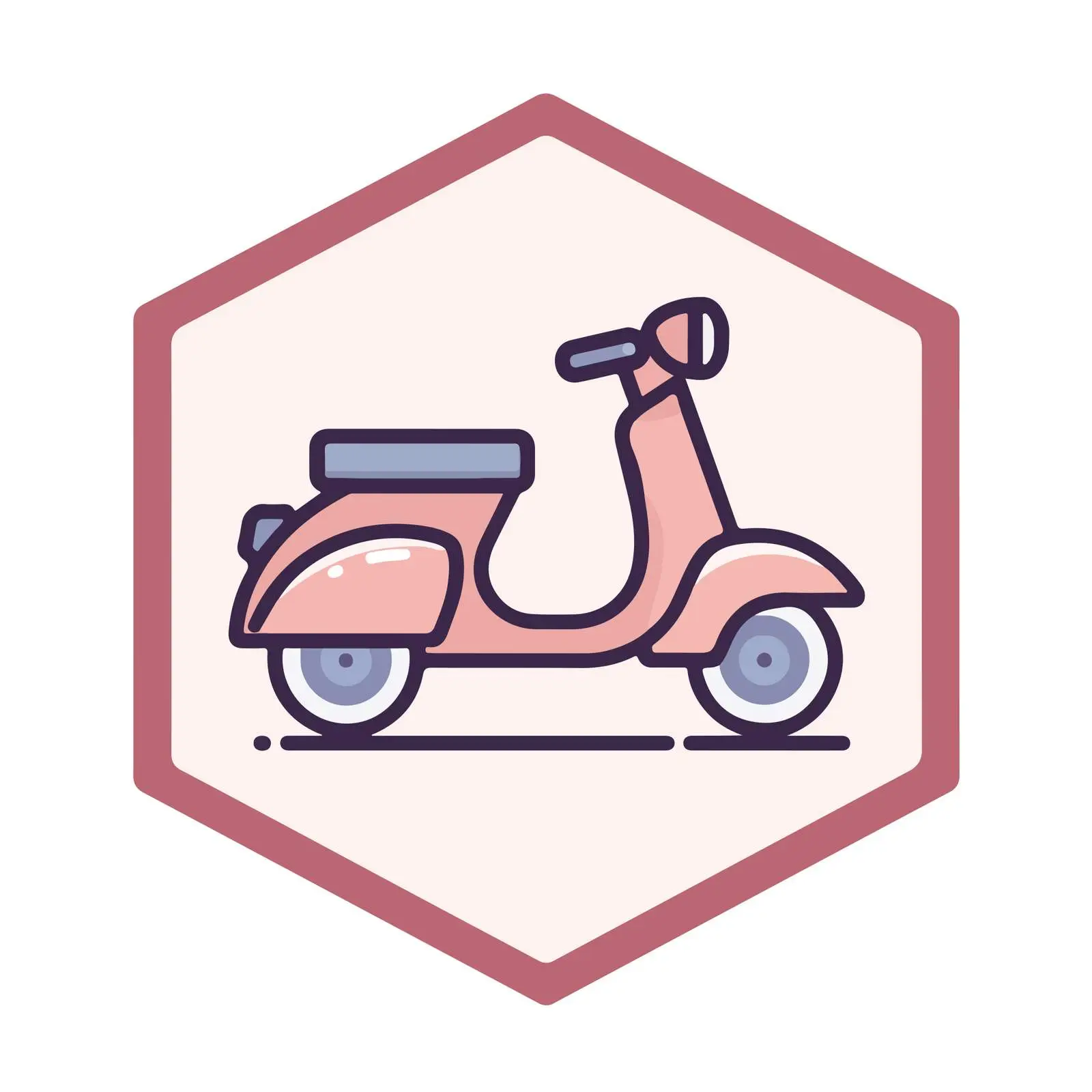 Scooter Monoline Icon Design — free download from Dotvec
