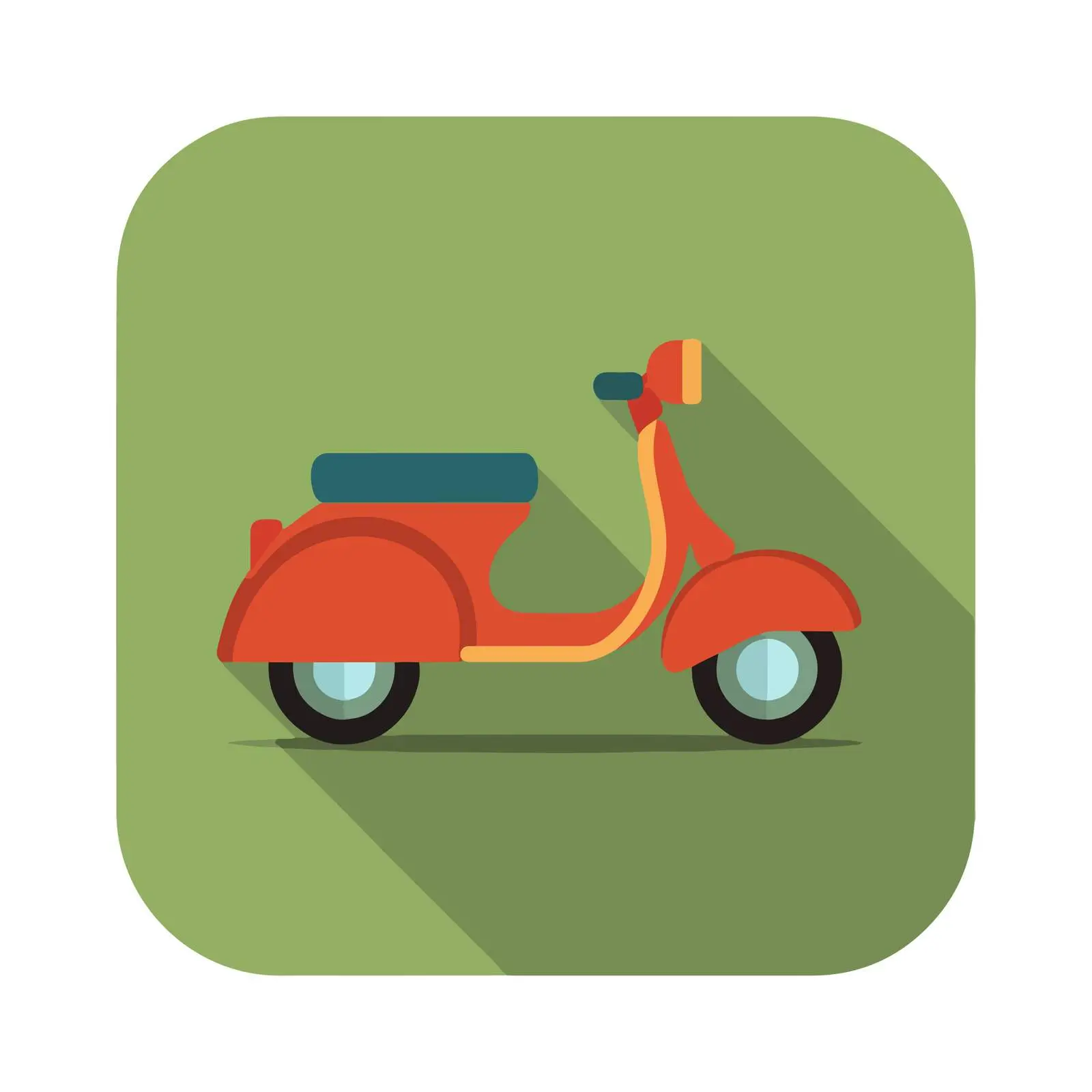 Scooter Geometric Icon — free download from Dotvec