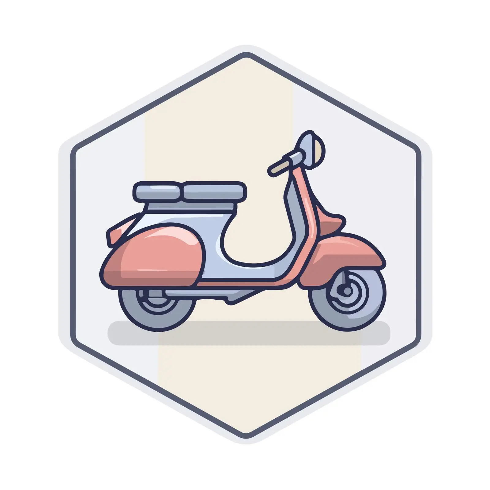Scooter Flat Design Icon — free download from Dotvec