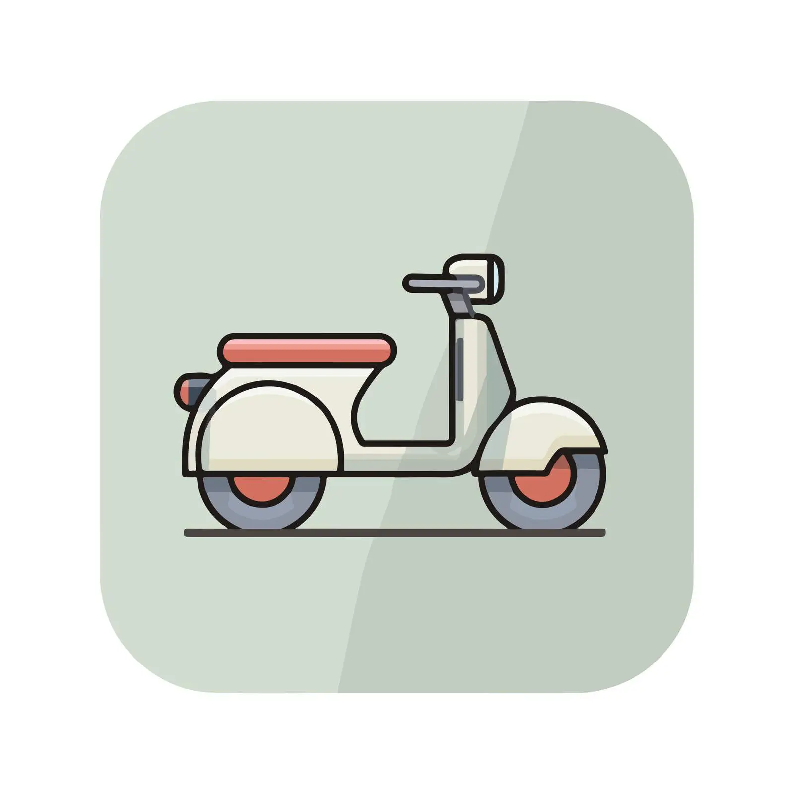 Scooter Flat Icon Design — free download from Dotvec