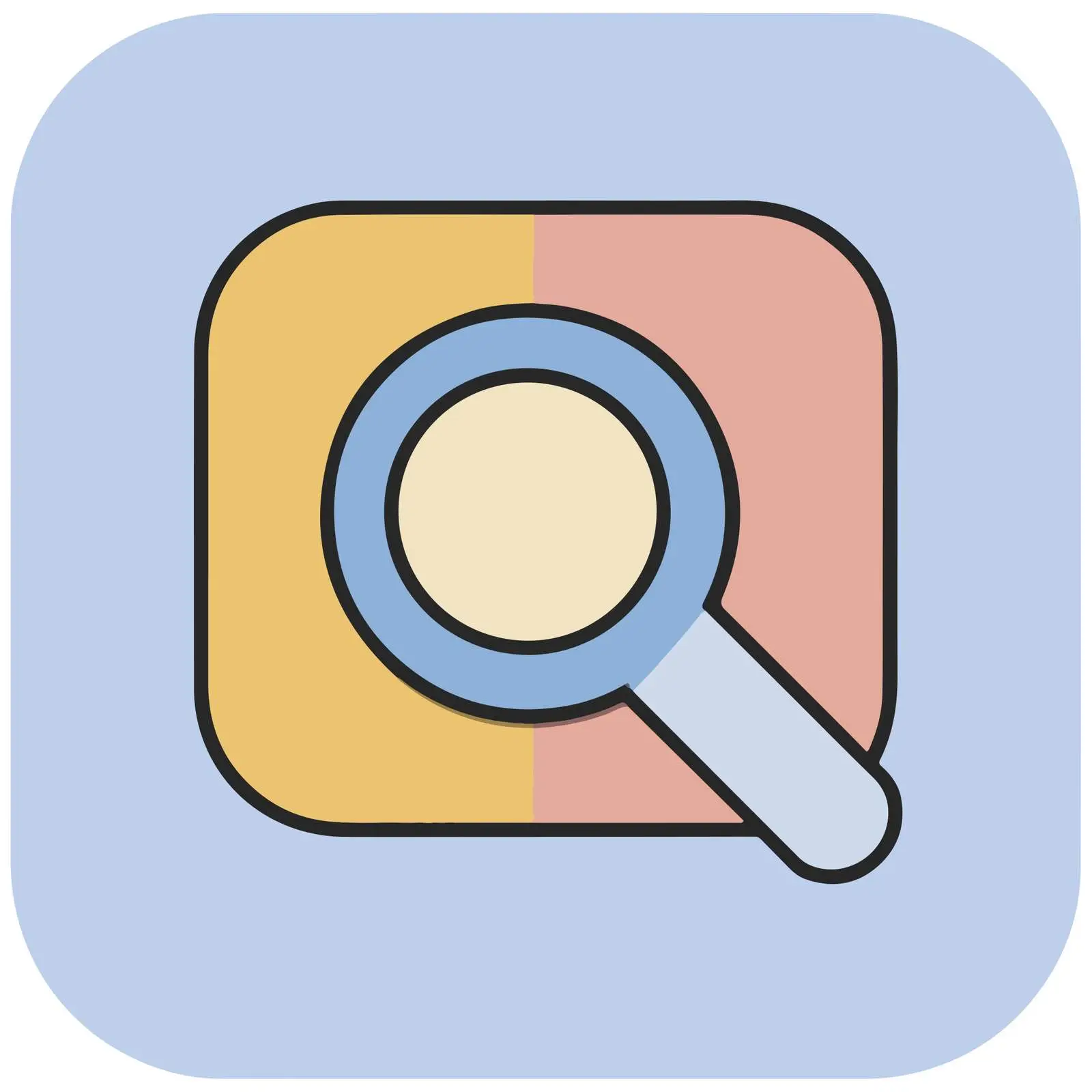 Search Icon in Pastel Colors — free download from Dotvec
