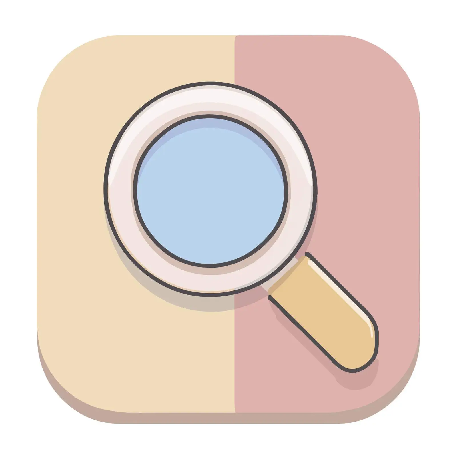 Elegant Search Icon in Pastel Colors — free download from Dotvec