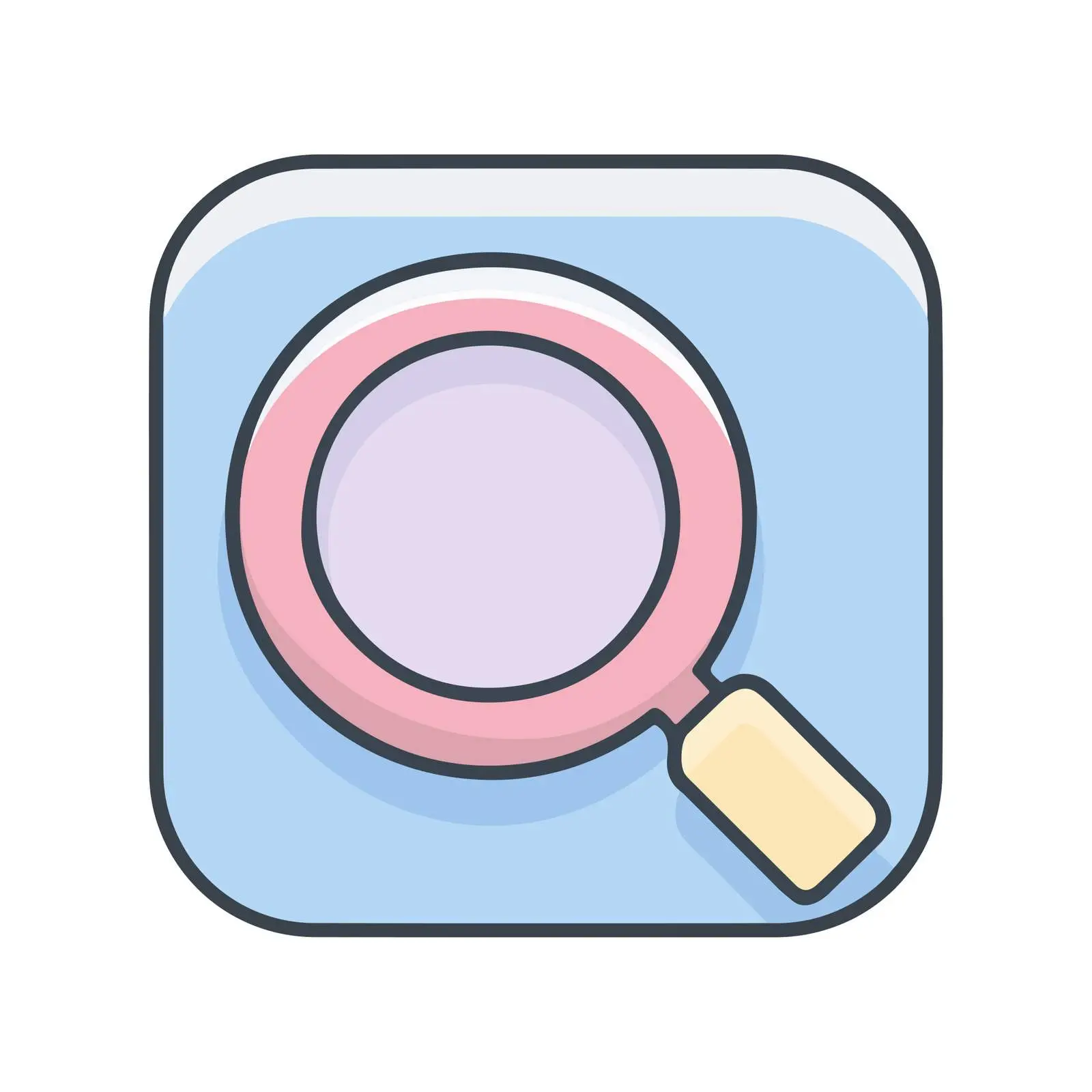 Search Icon Flat Design Vector Illustration — free download from Dotvec
