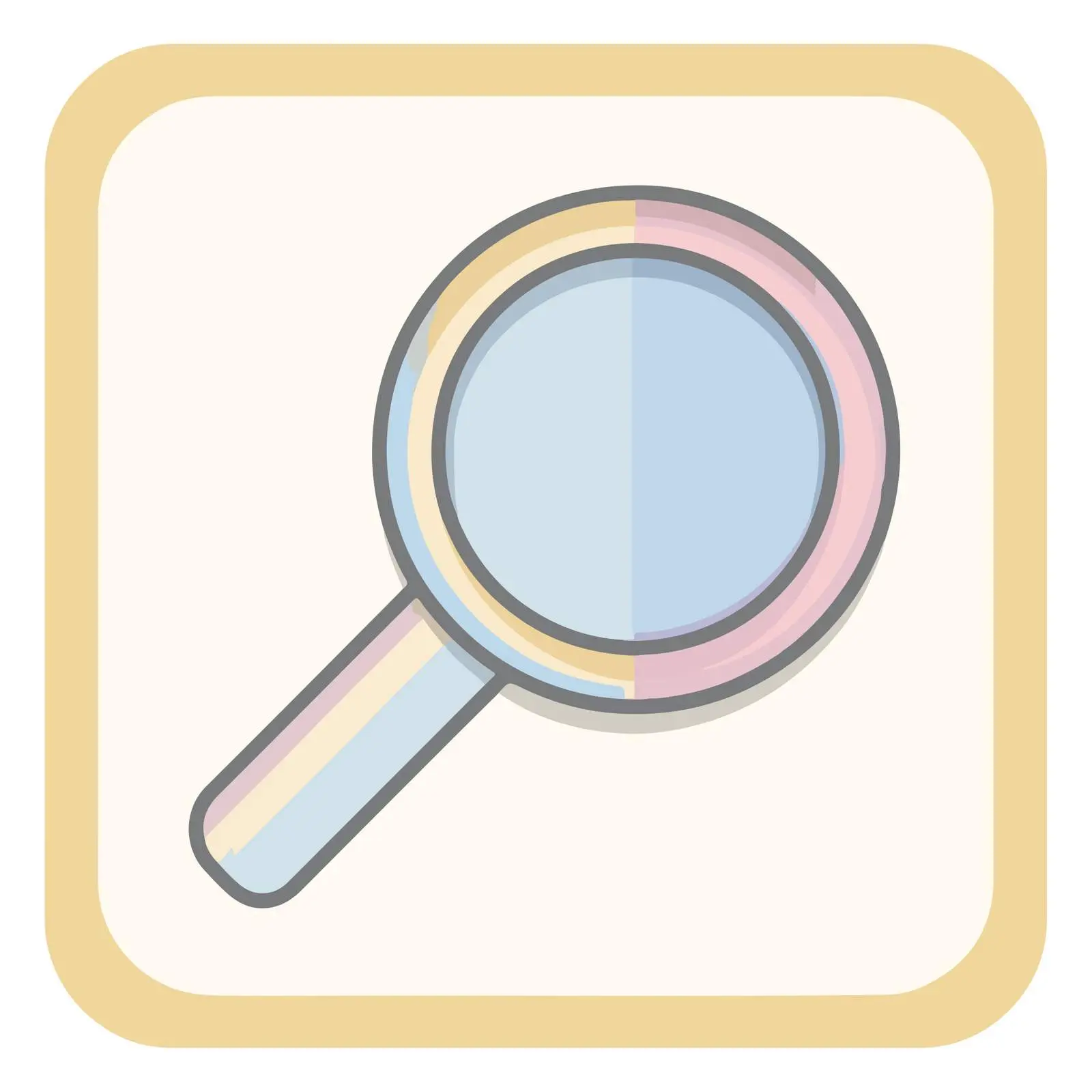 Search Icon in Flat Pastel Colors — free download from Dotvec