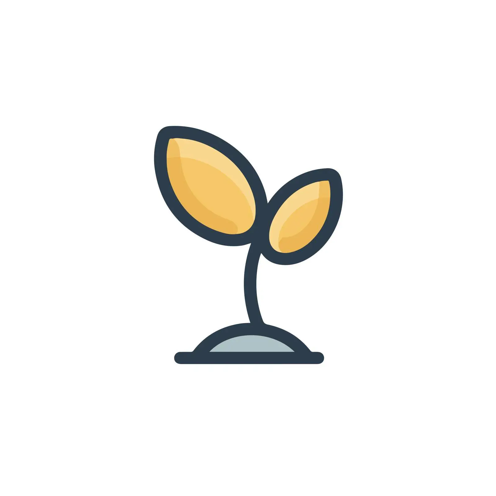 Seedling Monoline Icon Design — free download from Dotvec